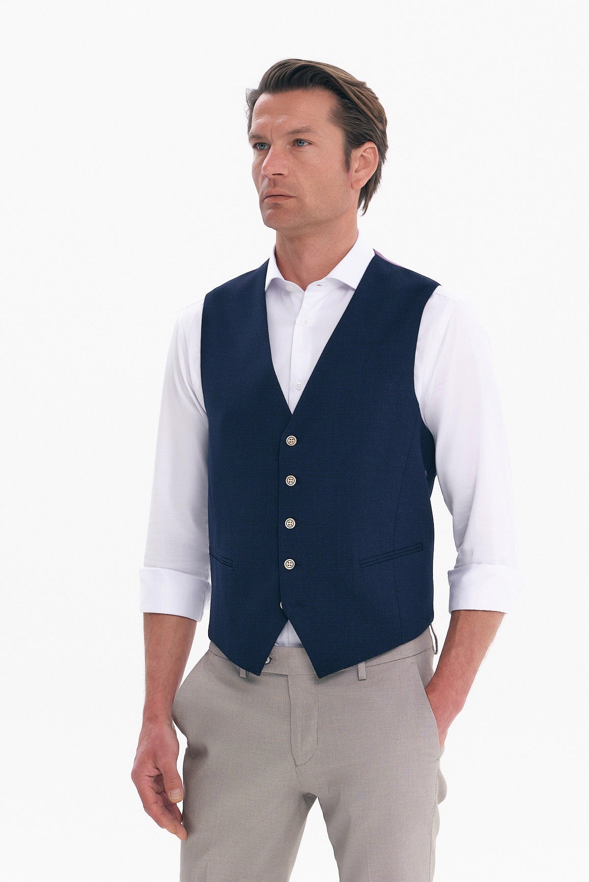 ΑΝΔΡΙΚΟ ΜΠΛΕ ΣΚΟΥΡΟ ΓΙΛΕΚΟ REGULAR FIT PORTOBELLO'S