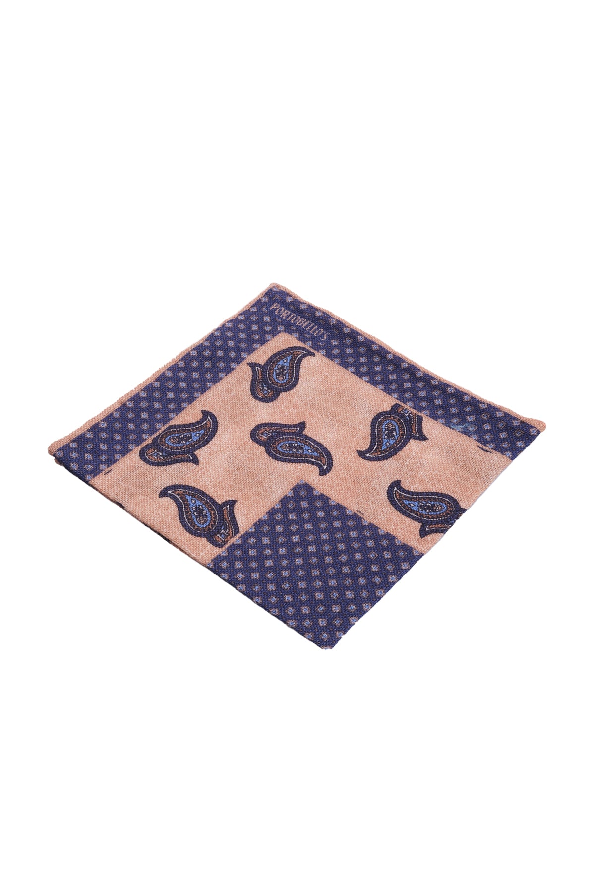 ΑΝΔΡΙΚΟ ΜΠΛΕ ΜΠΕΖ ΜΑΛΛΙΝΟ ΜΑΝΤΗΛΙ ΠΟΣΕΤ ΜΕ ΜΟΤΙΒΑ ΚΑΙ ΛΑΧΟΥΡΙΑ