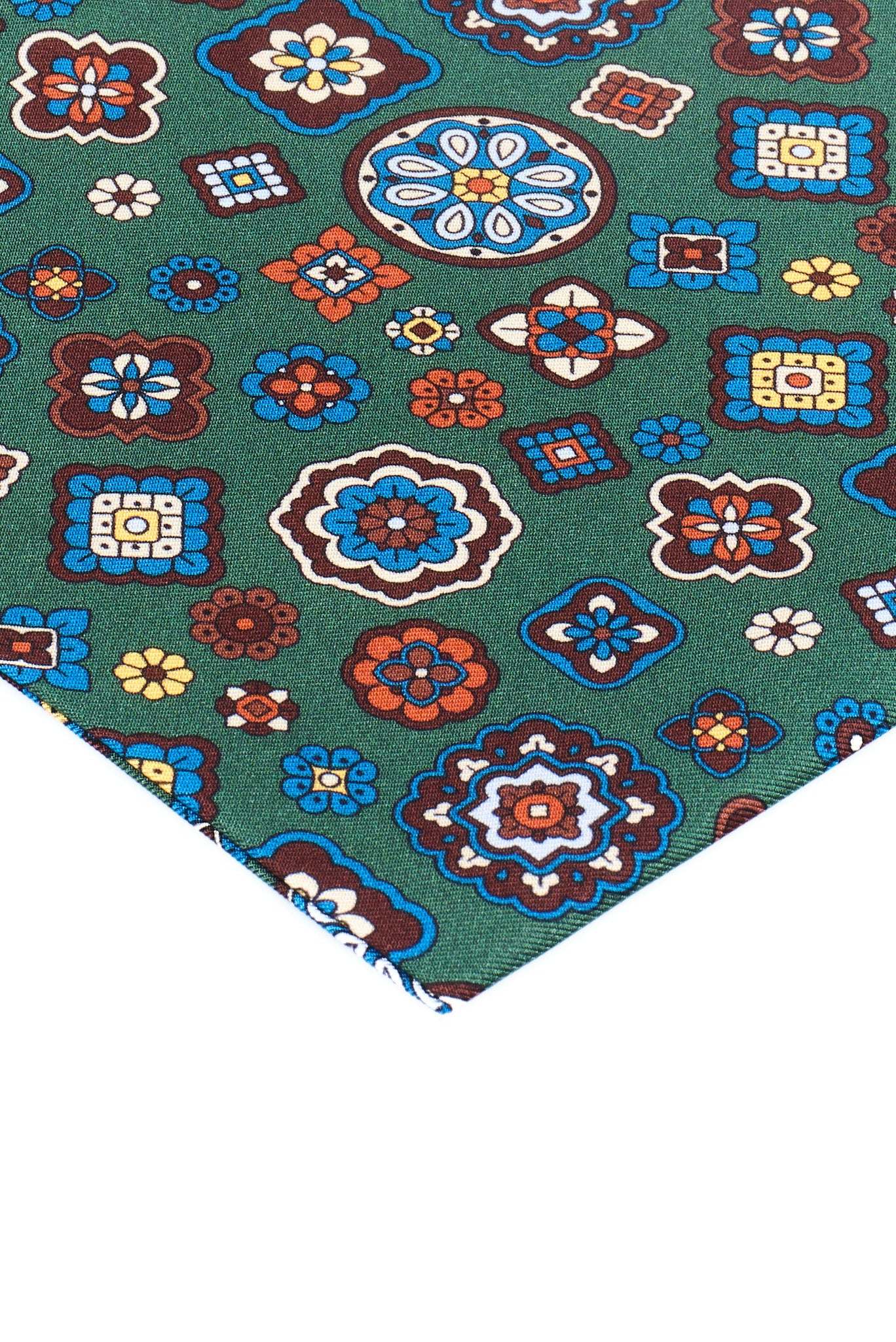 ΜΑΝΤΗΛΙ ΠΟΣΕΤ ΜΕΤΑΞΩΤΟ ΜΟLINELLI ΣΕ ΠΡΑΣΙΝΟ ΧΡΩΜΑ ΚΑΙ ΜΠΛΕ ΚΑΦΕ ΜΟΤΙΒΑ