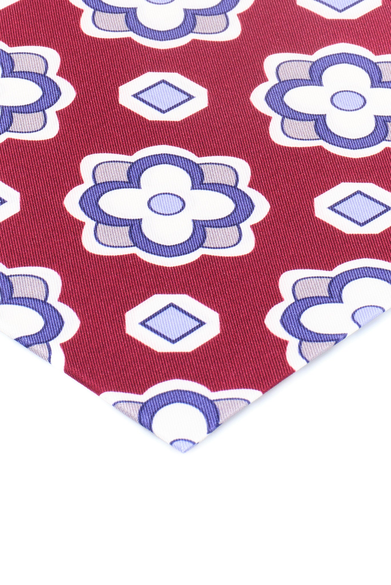 ΜΑΝΤΗΛΙ ΠΟΣΕΤ ΜΕΤΑΞΩΤΟ ΜΟLINELLI ΣΕ ΚΟΚΚΙΝΟ ΧΡΩΜΑ ΚΑΙ ΜΠΛΕ ΓΚΡΙ ΜΟΤΙΒΑ