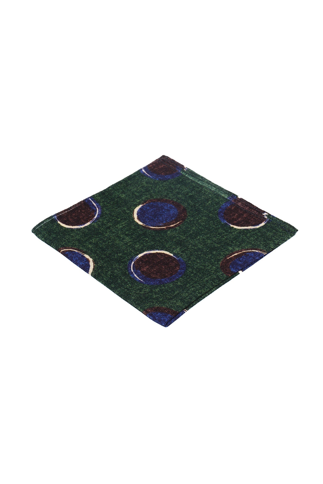 ΜΑΝΤΗΛΙ ΠΟΣΕΤ ΜΑΛΛΙΝΟ ΜΟLINELLI ΣΕ ΠΡΑΣΙΝΟ ΧΡΩΜΑ ΚΑΙ ΚΑΦΕ ΜΠΛΕ ΜΟΤΙΒΑ