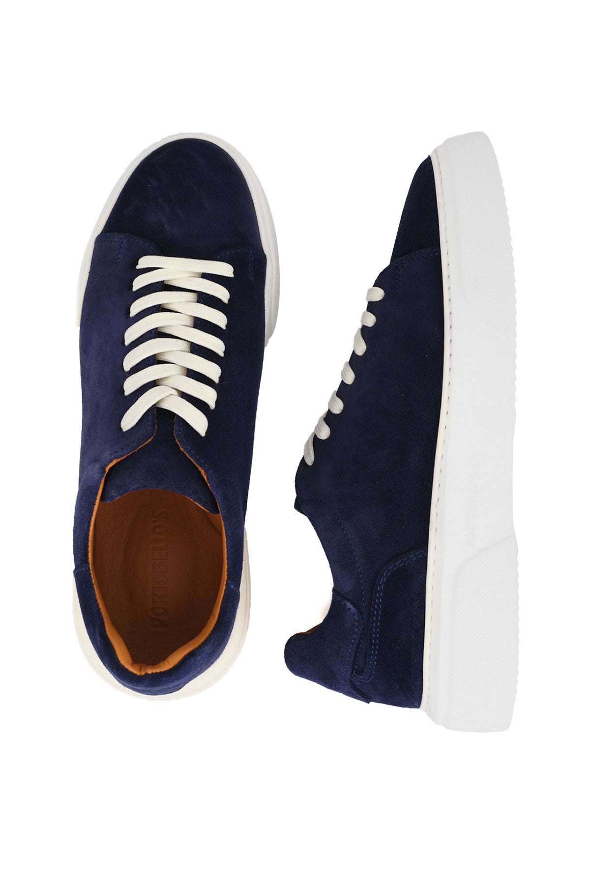 ΑΝΔΡΙΚΑ ΠΑΠΟΥΤΣΙΑ SUEDE SNEAKERS ΜΠΛΕ INDIGO PORTOBELLO'S