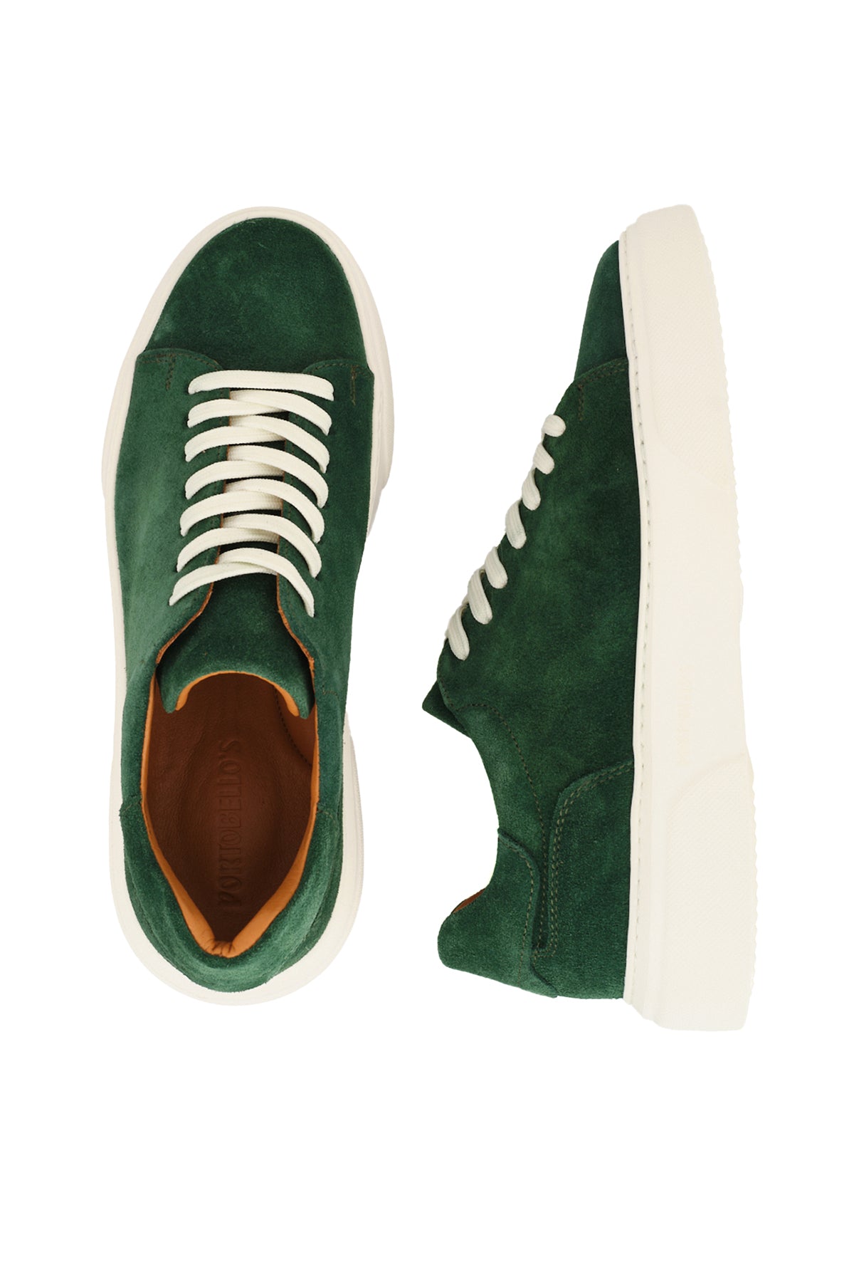 ΑΝΔΡΙΚΑ ΠΑΠΟΥΤΣΙΑ SUEDE SNEAKERS ΠΡΑΣΙΝΑ PORTOBELLO'S