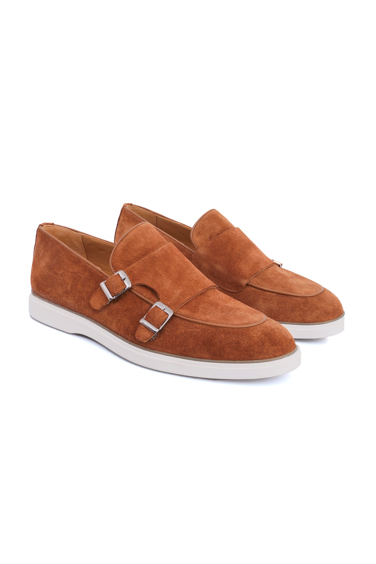 SUEDE DOUBLE MONK STRAPS ΤΑΜΠΑ.