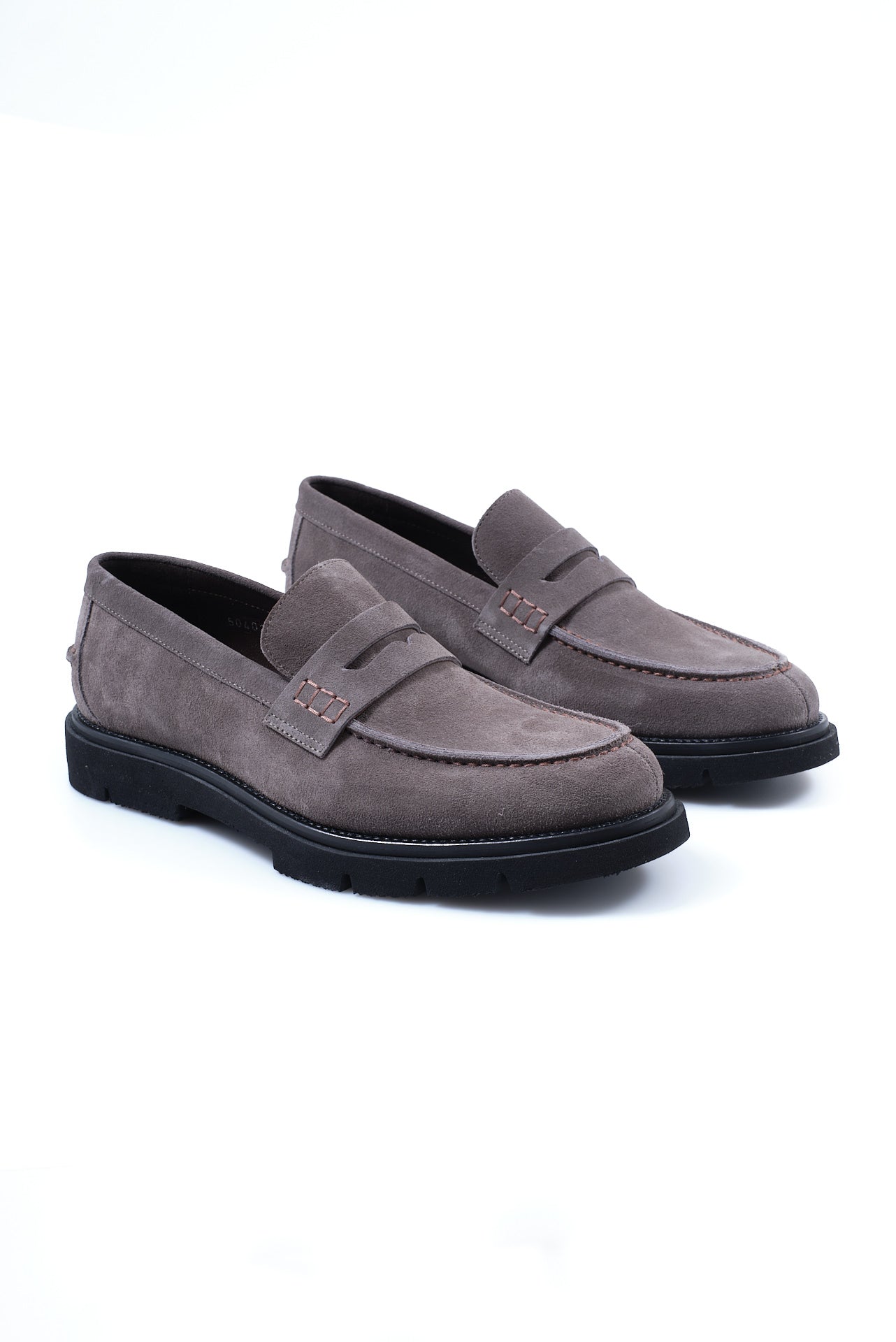 ΑΝΔΡΙΚΑ SUEDE ΓΚΡΙ ΥΠΟΔΗΜΑΤΑ LOAFERS PORTOBELLO'S