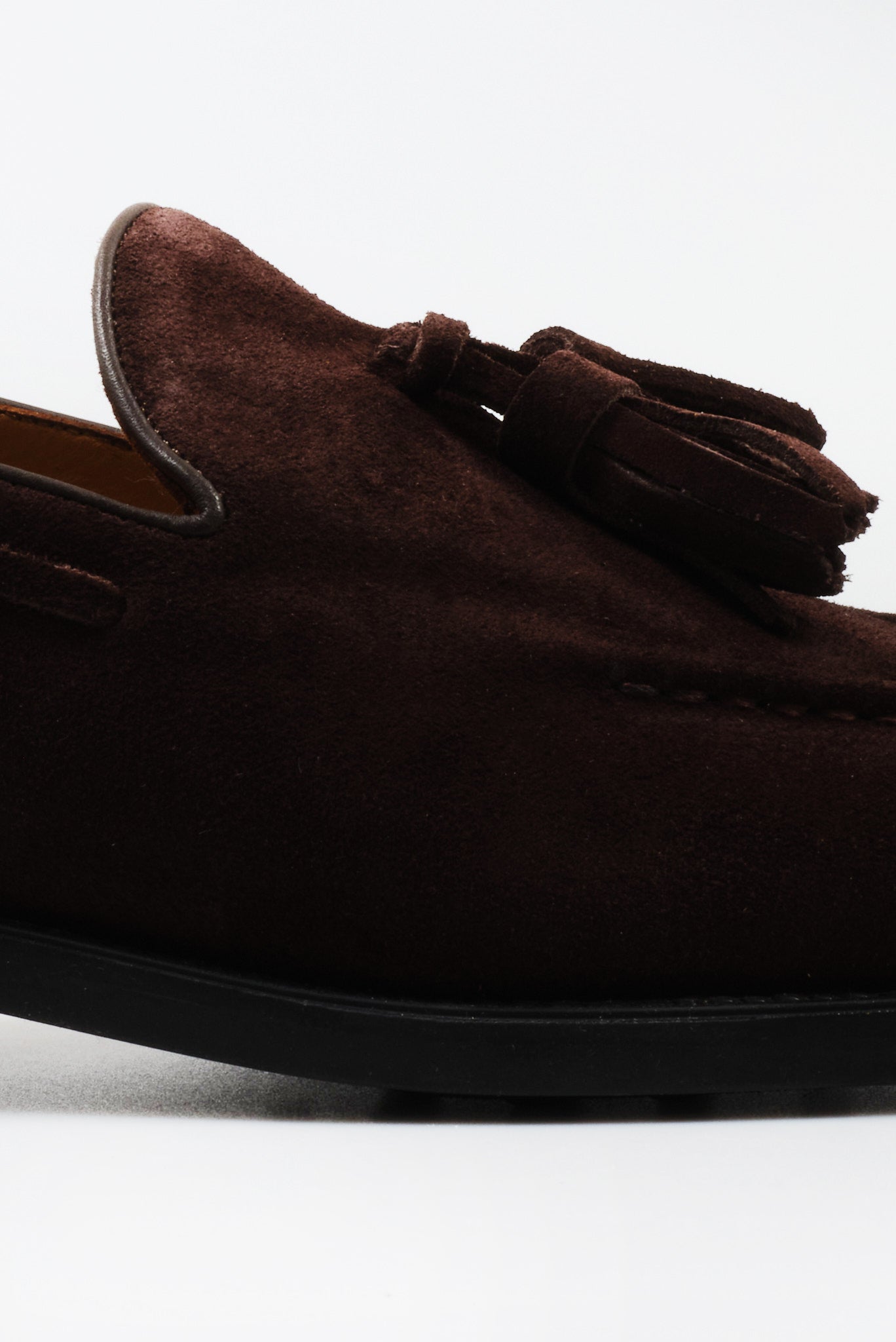 ΑΝΔΡΙΚΑ ΔΕΡΜΑΤΙΝΑ SUEDE ΥΠΟΔΗΜΑΤΑ LOAFERS TASSEL PORTOBELLO'S ΣΕ ΚΑΦΕ ΧΡΩΜΑ