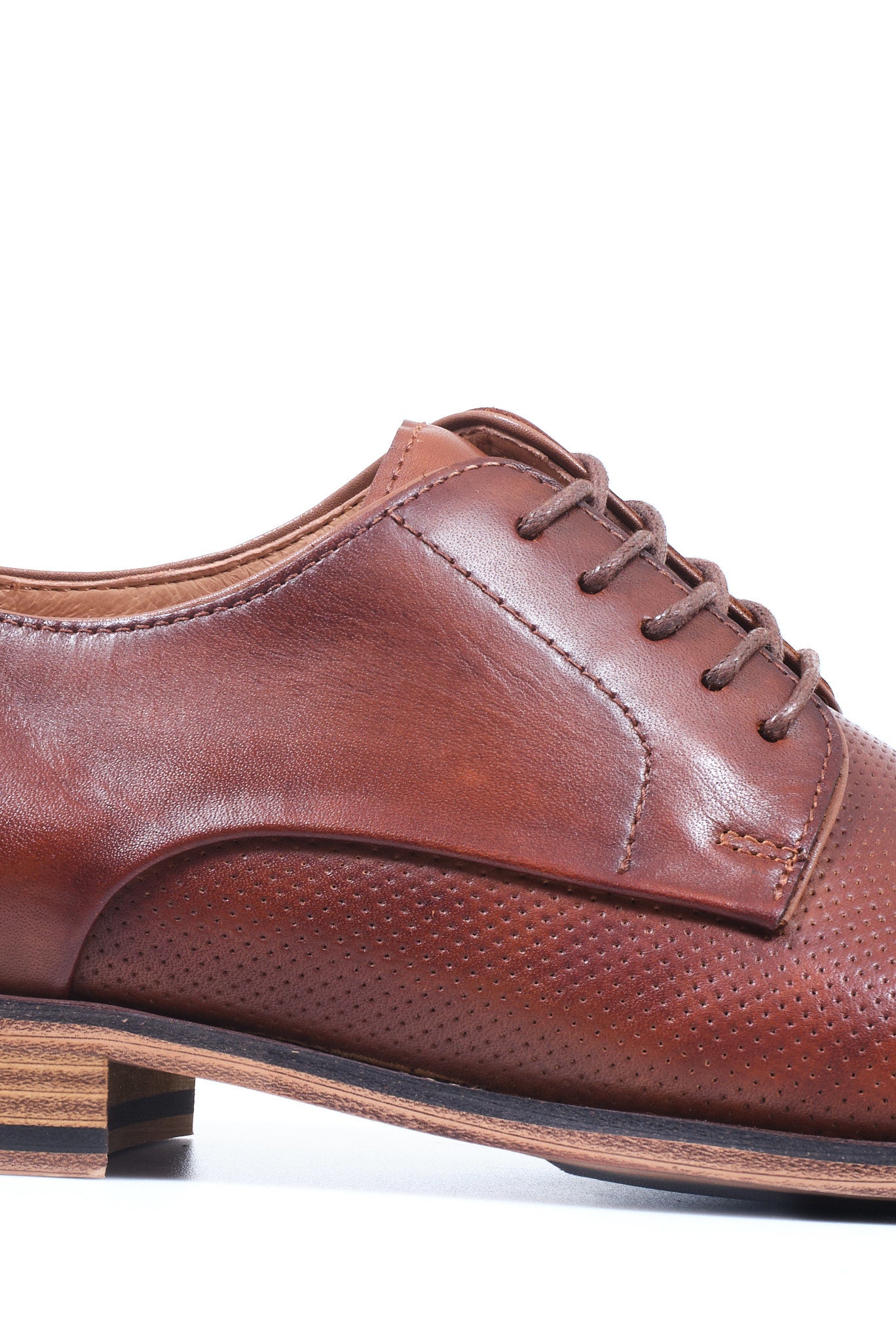 ΑΝΔΡΙΚΑ ΤΑΜΠΑ ΔΕΡΜΑΤΙΝΑ ΥΠΟΔΗΜΑΤΑ DERBY ΜΕ ΔΙΑΤΡΗΤΟ ΣΧΕΔΙΟ PORTOBELLO'S