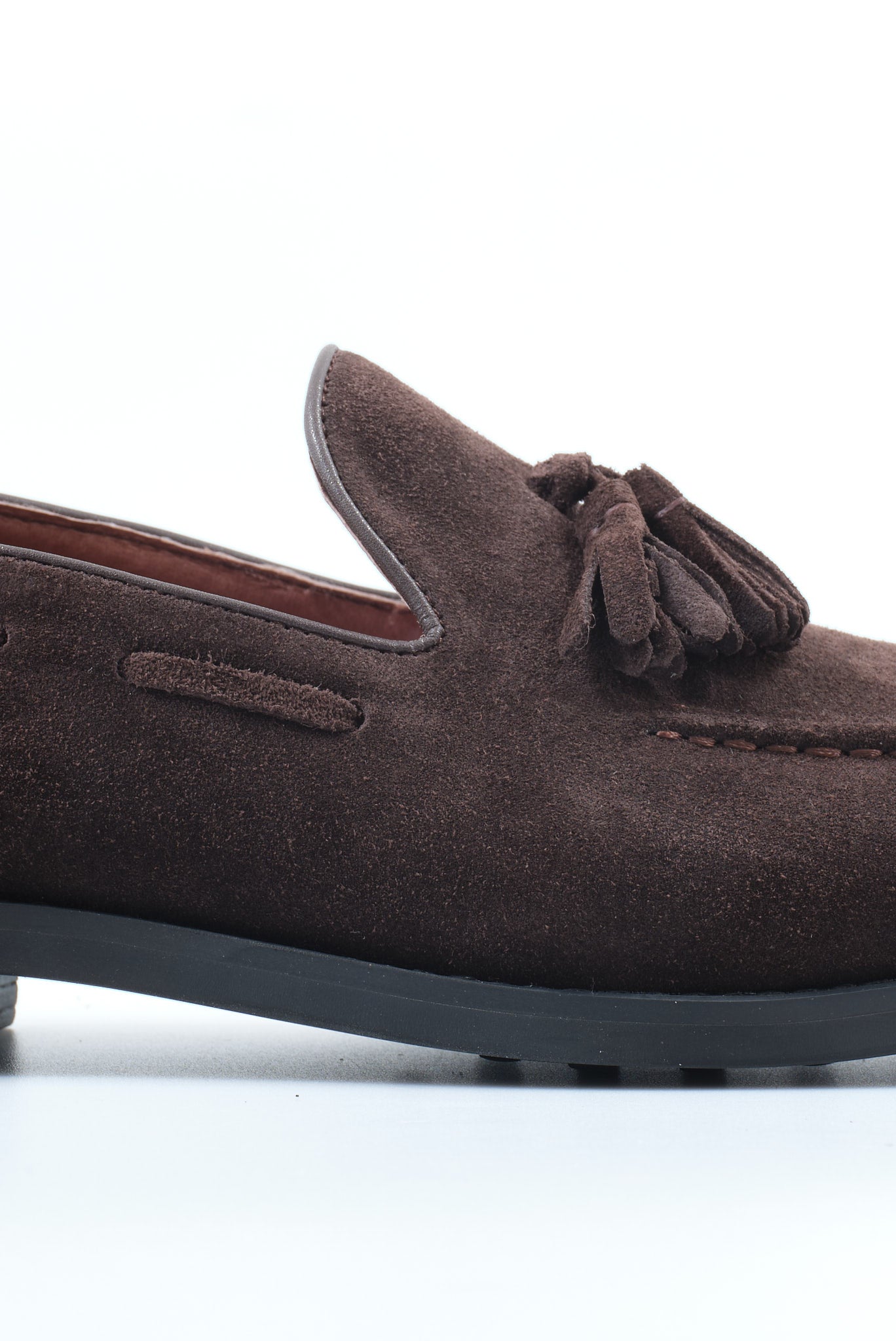 ΑΝΔΡΙΚΑ ΚΑΦΕ ΔΕΡΜΑΤΙΝΑ SUEDE TASSEL LOAFERS ΥΠΟΔΗΜΑΤΑ PORTOBELLO'S