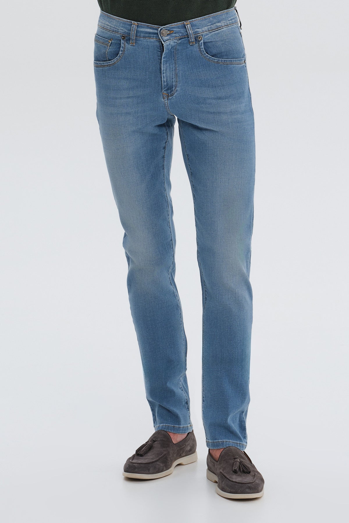 ΑΝΔΡΙΚΟ JEAN SLIM FIT PORTOBELLO'S ΣΕ ΑΝΟΙΚΤΟ ΤΖΙΝ ΧΡΩΜΑ