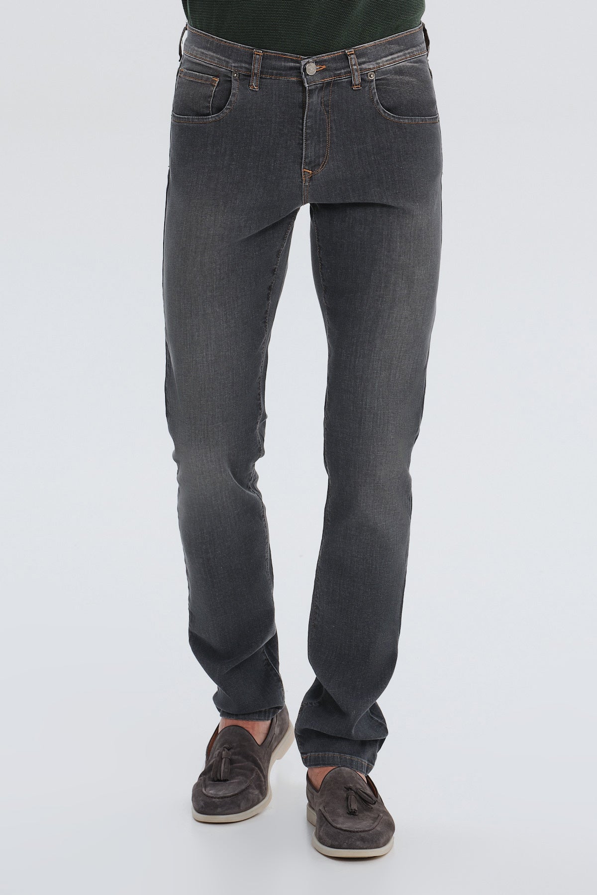 ΑΝΔΡΙΚΟ ΓΚΡΙ JEAN SLIM FIT PORTOBELLO'S