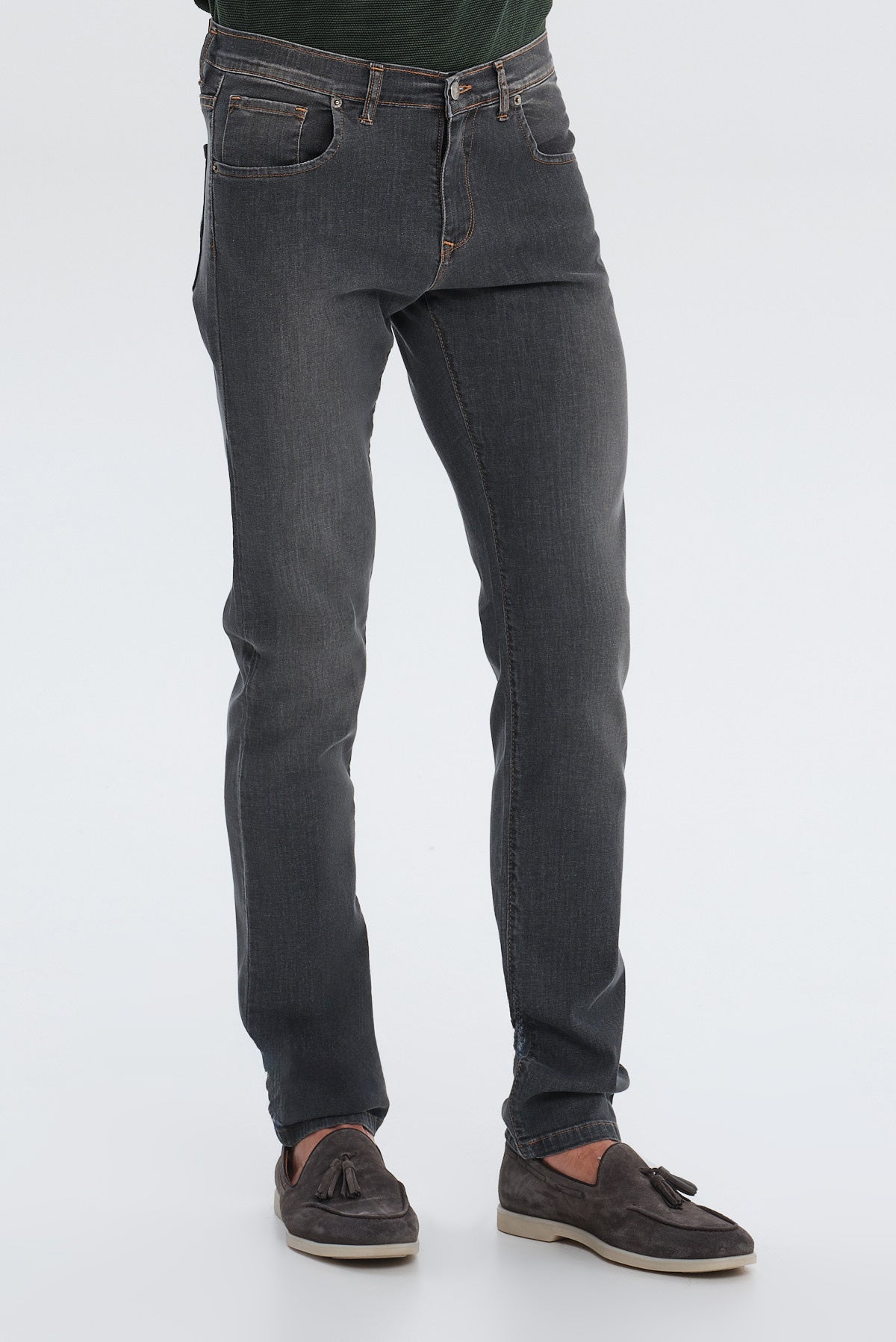 ΑΝΔΡΙΚΟ ΓΚΡΙ JEAN SLIM FIT PORTOBELLO'S