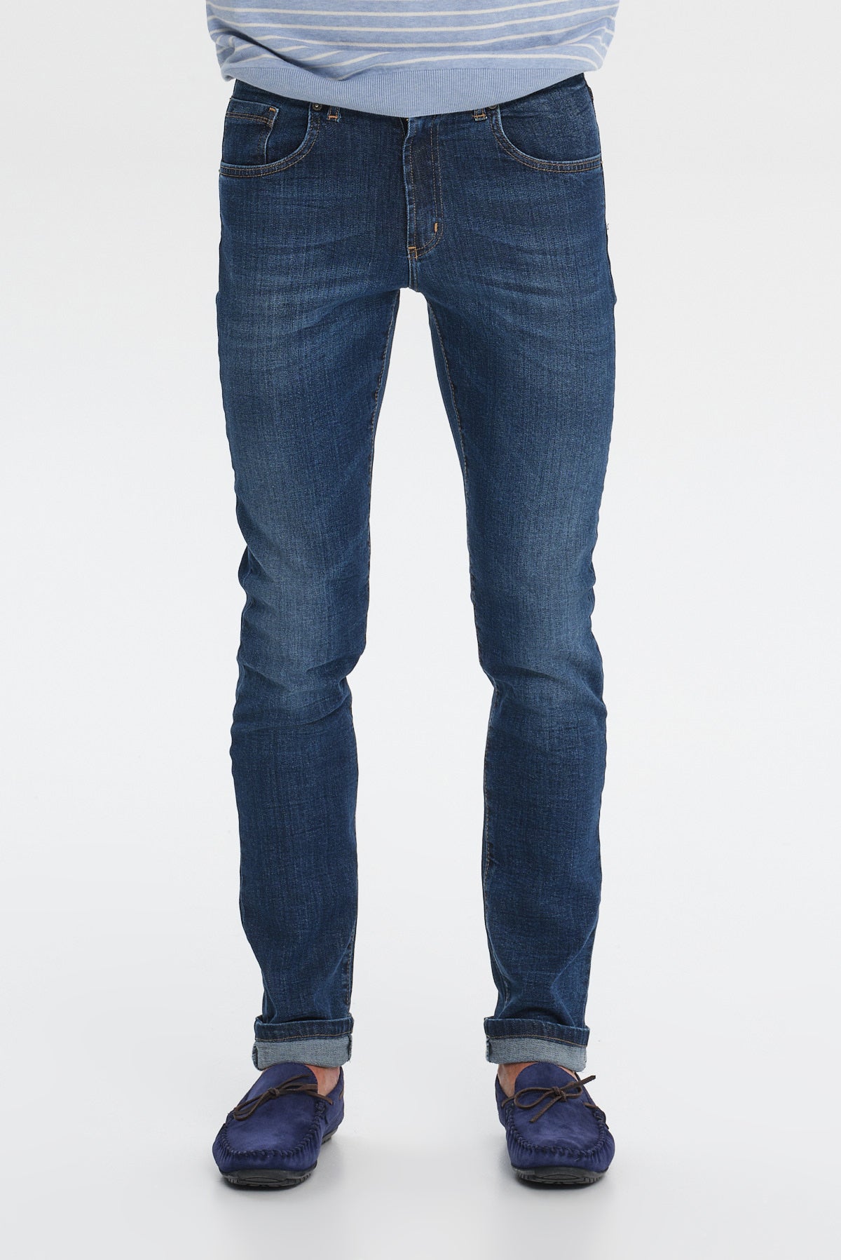 ΑΝΔΡΙΚΟ JEAN SLIM FIT PORTOBELLO'S ΜΕ ΤΕΧΝΗΤΗ ΦΘΟΡΑ