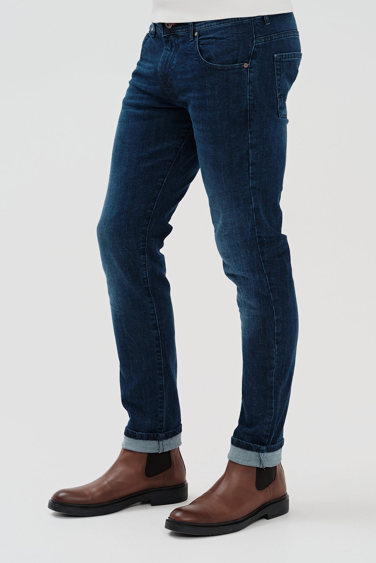 ΑΝΔΡΙΚΟ JEAN PORTOBELLO'S ΣΕ ΜΠΛΕ ΧΡΩΜΑ MODERN FIT