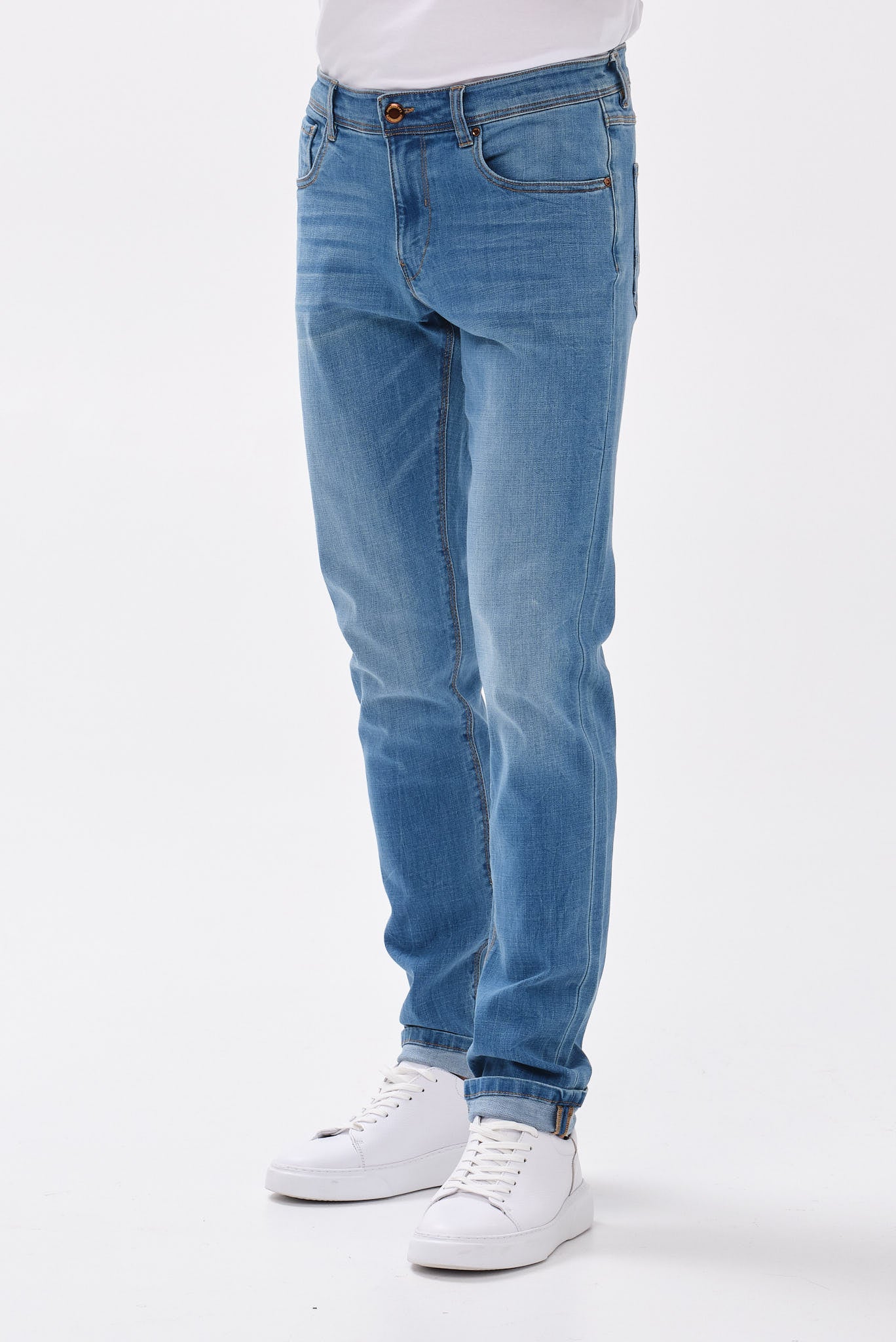 ΑΝΔΡΙΚΟ JEAN PORTOBELLO'S ΣΕ ΜΠΛΕ ΧΡΩΜΑ REGULAR FIT