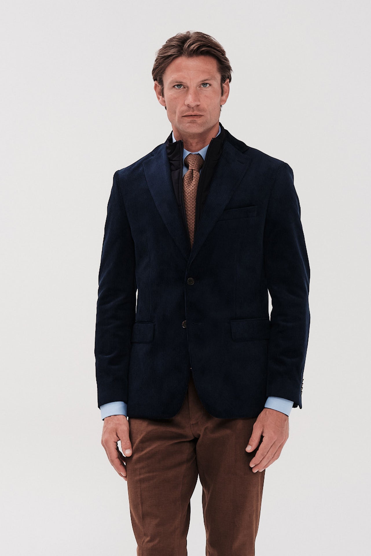 ΑΝΔΡΙΚΟ ΡΑΦ ΚΟΤΛΕ ΣΑΚΑΚΙ PORTOBELLO'S ΜΕ ΑΠΟΣΠΩΜΕΝΗ ΜΟΣΤΡΑ SLIM FIT