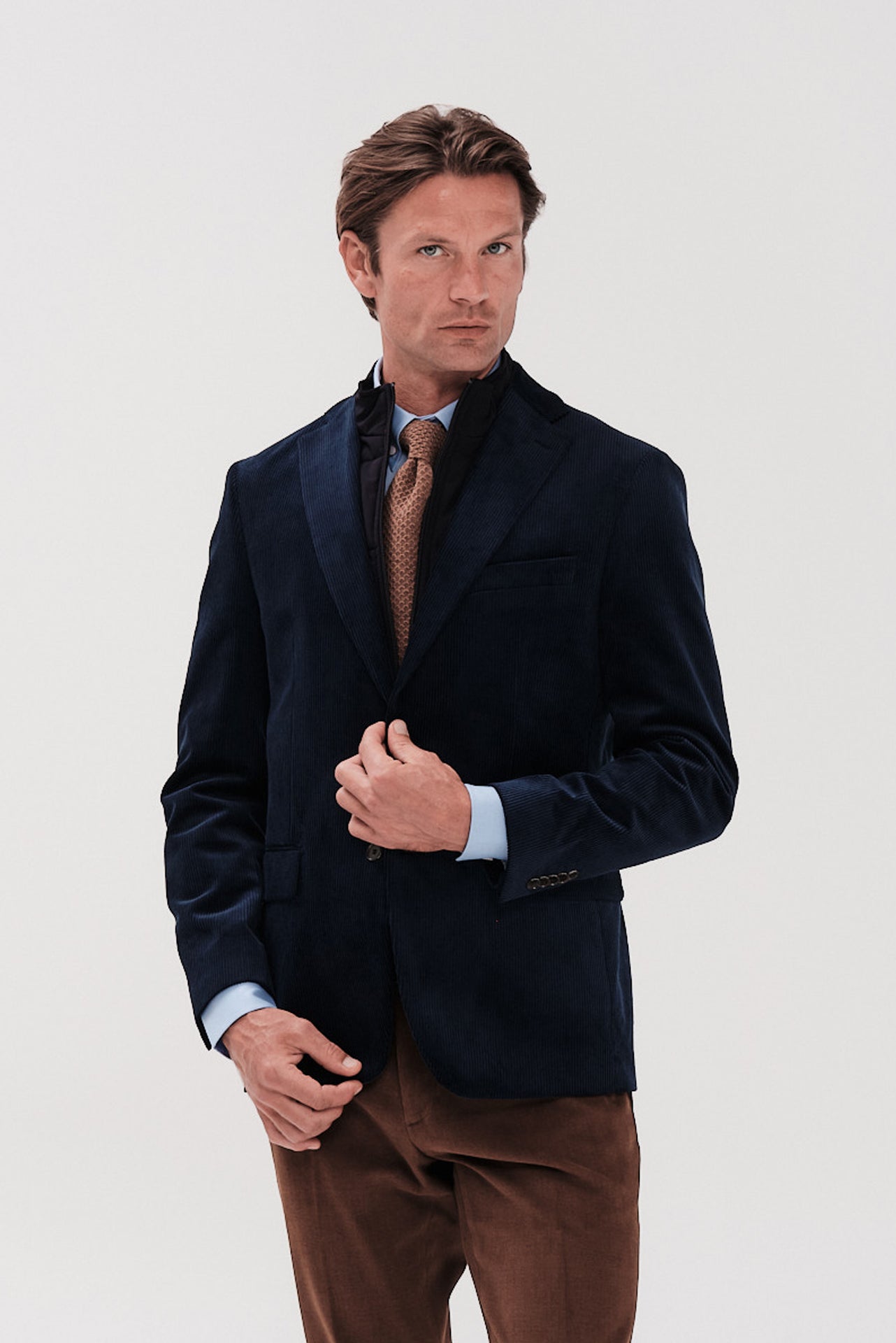 ΑΝΔΡΙΚΟ ΡΑΦ ΚΟΤΛΕ ΣΑΚΑΚΙ PORTOBELLO'S ΜΕ ΑΠΟΣΠΩΜΕΝΗ ΜΟΣΤΡΑ SLIM FIT