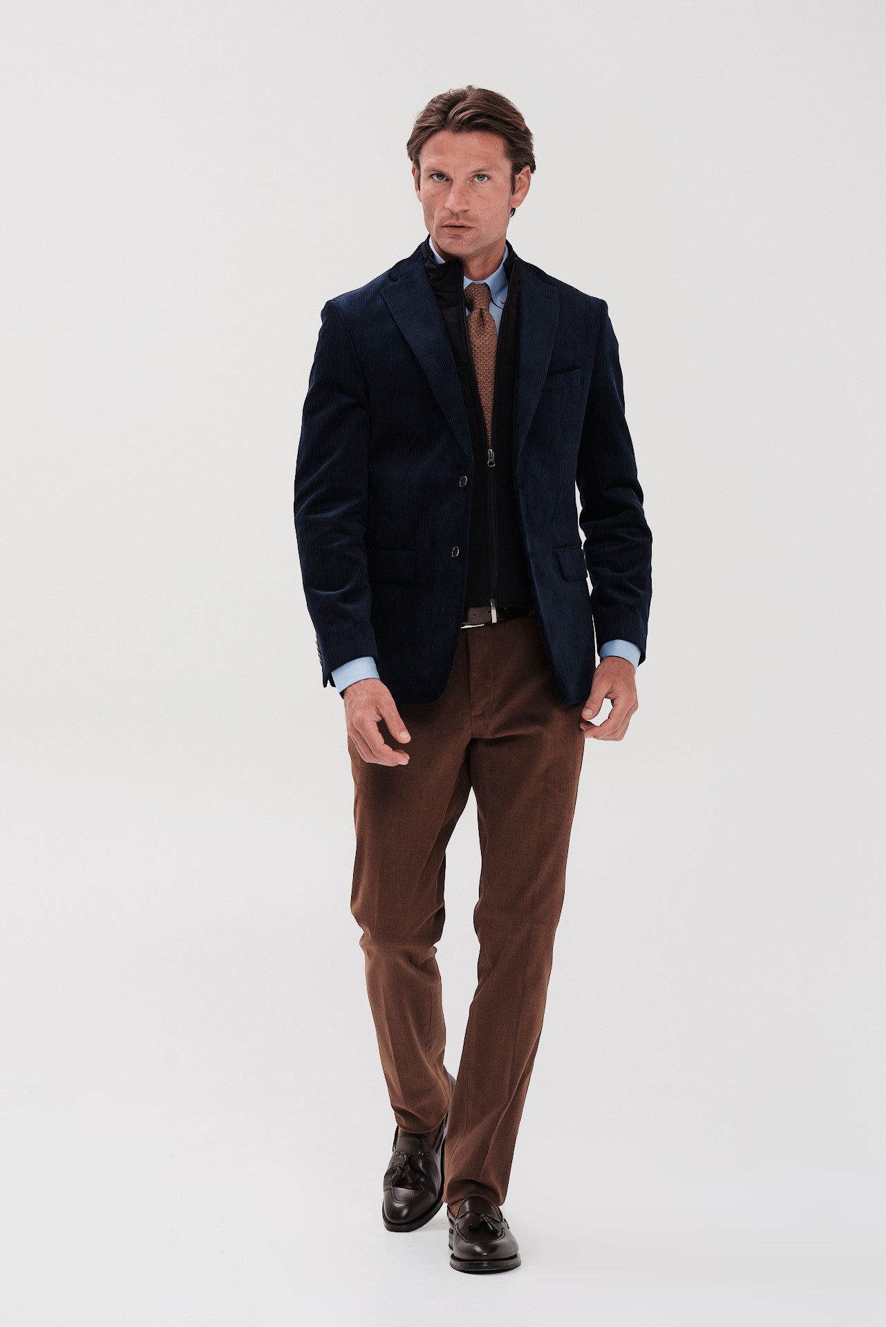 ΑΝΔΡΙΚΟ ΡΑΦ ΚΟΤΛΕ ΣΑΚΑΚΙ PORTOBELLO'S ΜΕ ΑΠΟΣΠΩΜΕΝΗ ΜΟΣΤΡΑ SLIM FIT