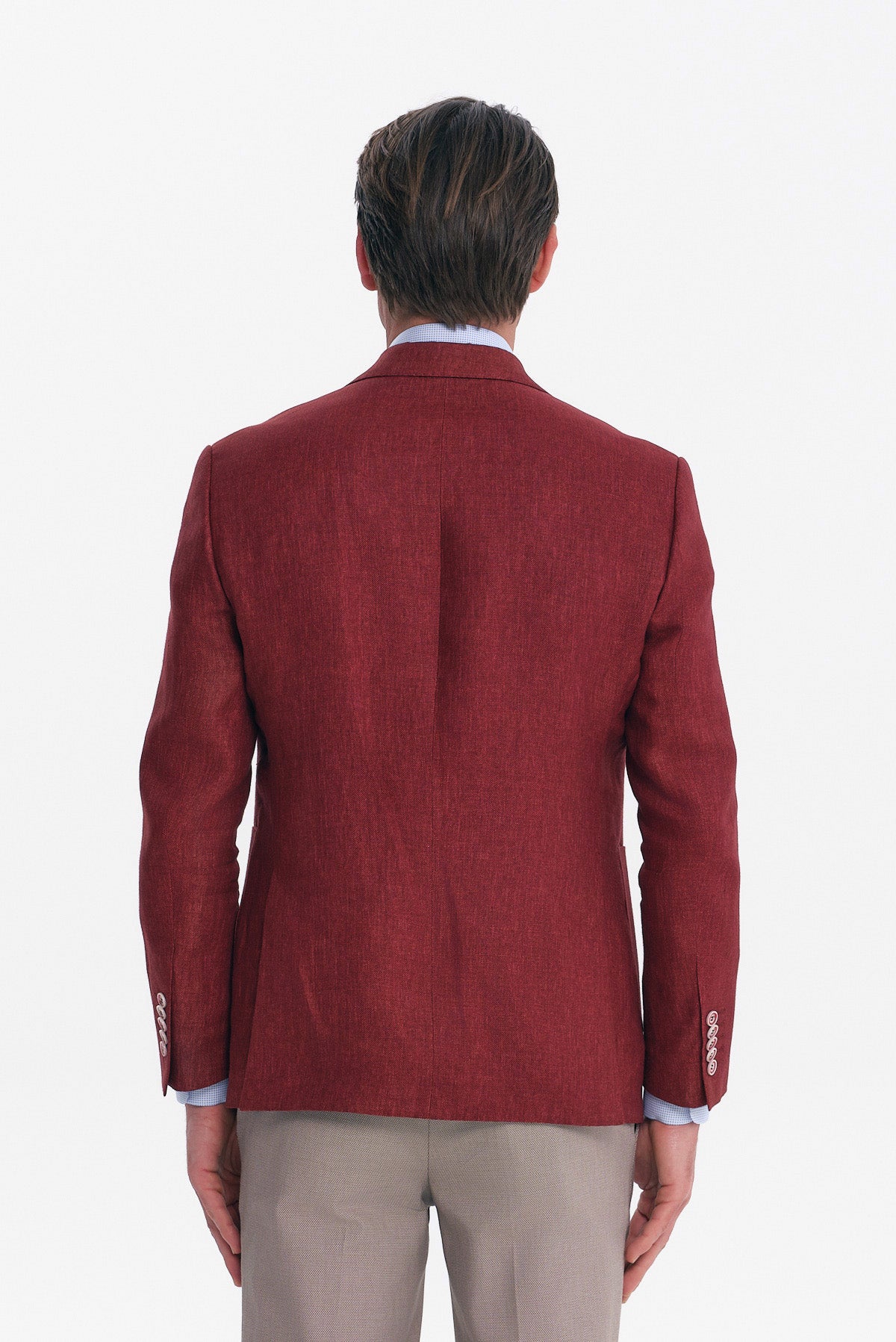 ΑΝΔΡΙΚΟ ΜΠΟΡΝΤΟ ΛΙΝΟ ΣΑΚΑΚΙ SLIM FIT PORTOBELLO'S ΣΕ ΥΦΑΣΜΑ ANGELICO