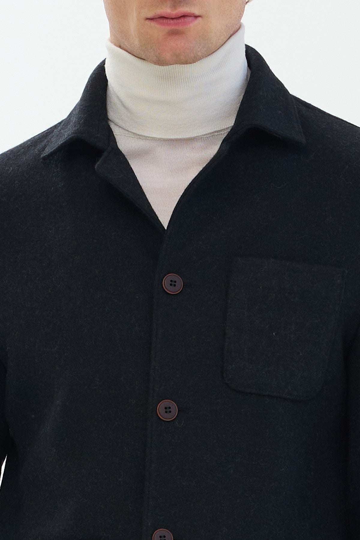 ΑΝΔΡΙΚΟ ΚΟΜΨΟ ΜΑΥΡΟ ΣΑΚΑΚΙ PORTOBELLO'S REGULAR FIT