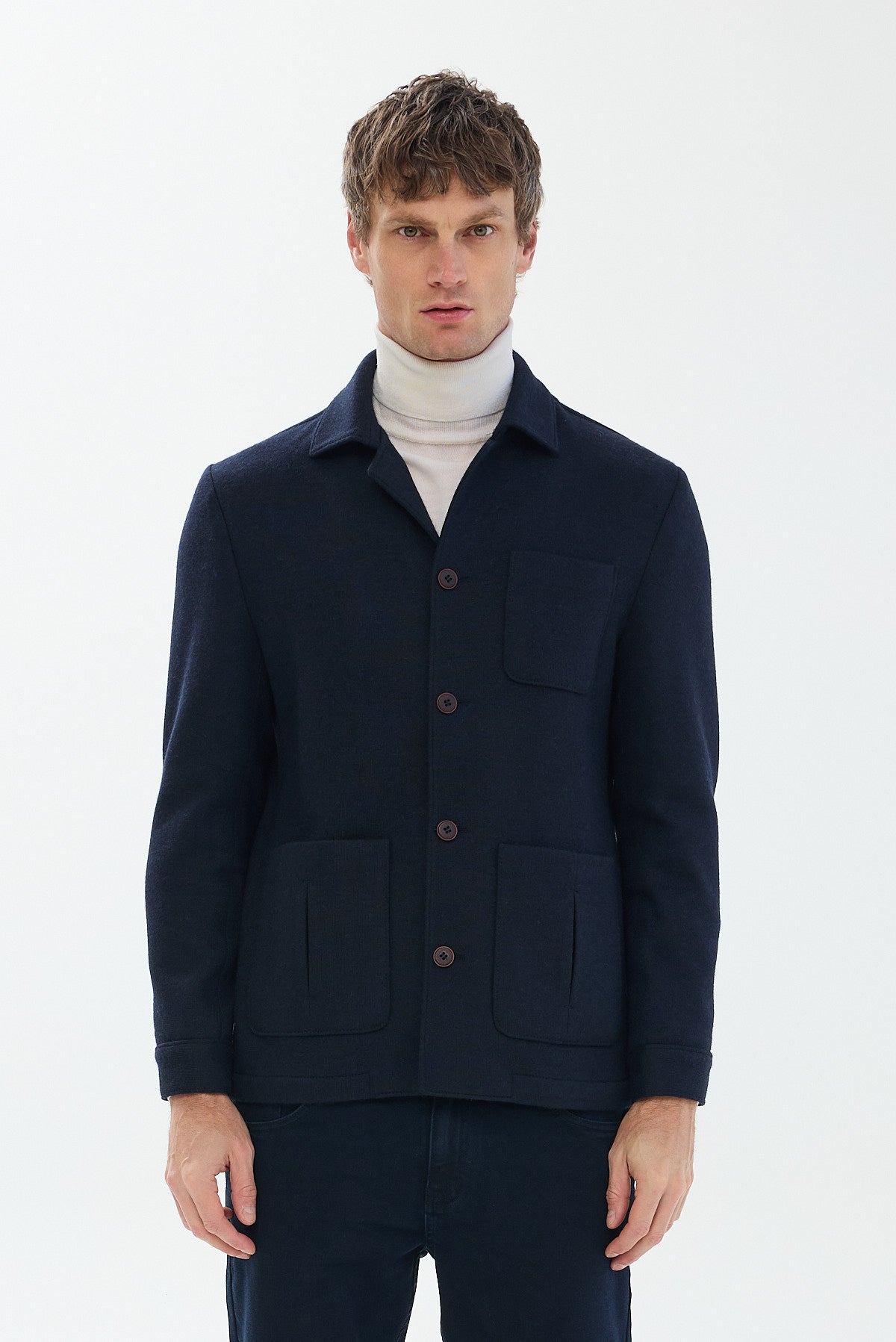 ΑΝΔΡΙΚΟ ΚΟΜΨΟ ΜΠΛΕ ΣΚΟΥΡΟ ΣΑΚΑΚΙ PORTOBELLO'S REGULAR FIT