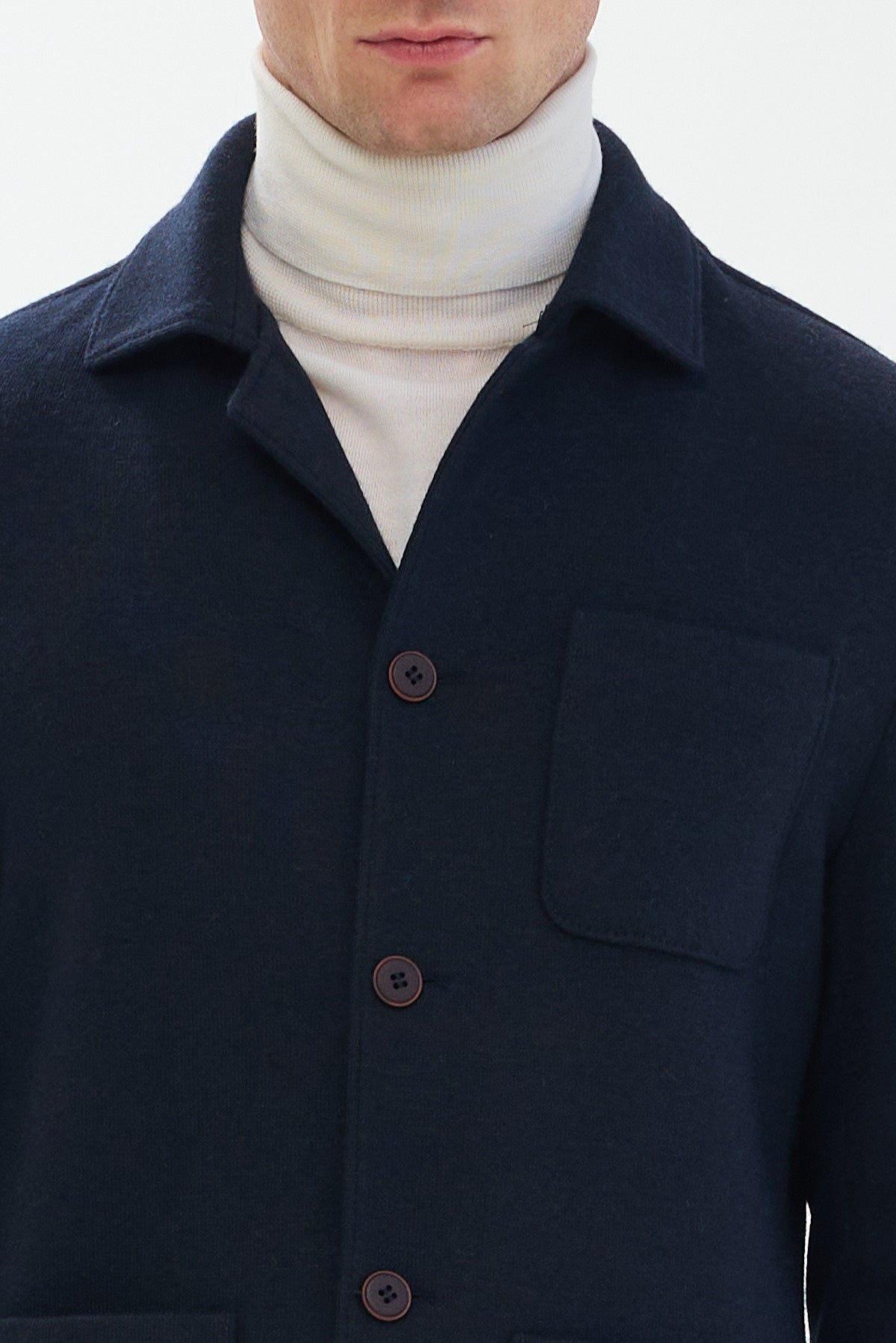 ΑΝΔΡΙΚΟ ΚΟΜΨΟ ΜΠΛΕ ΣΚΟΥΡΟ ΣΑΚΑΚΙ PORTOBELLO'S REGULAR FIT