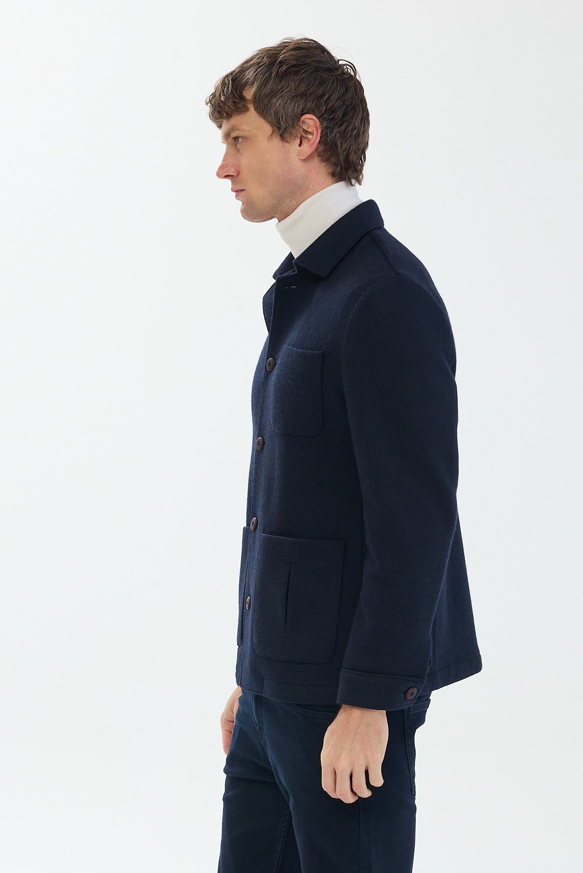 ΑΝΔΡΙΚΟ ΚΟΜΨΟ ΜΠΛΕ ΣΚΟΥΡΟ ΣΑΚΑΚΙ PORTOBELLO'S REGULAR FIT