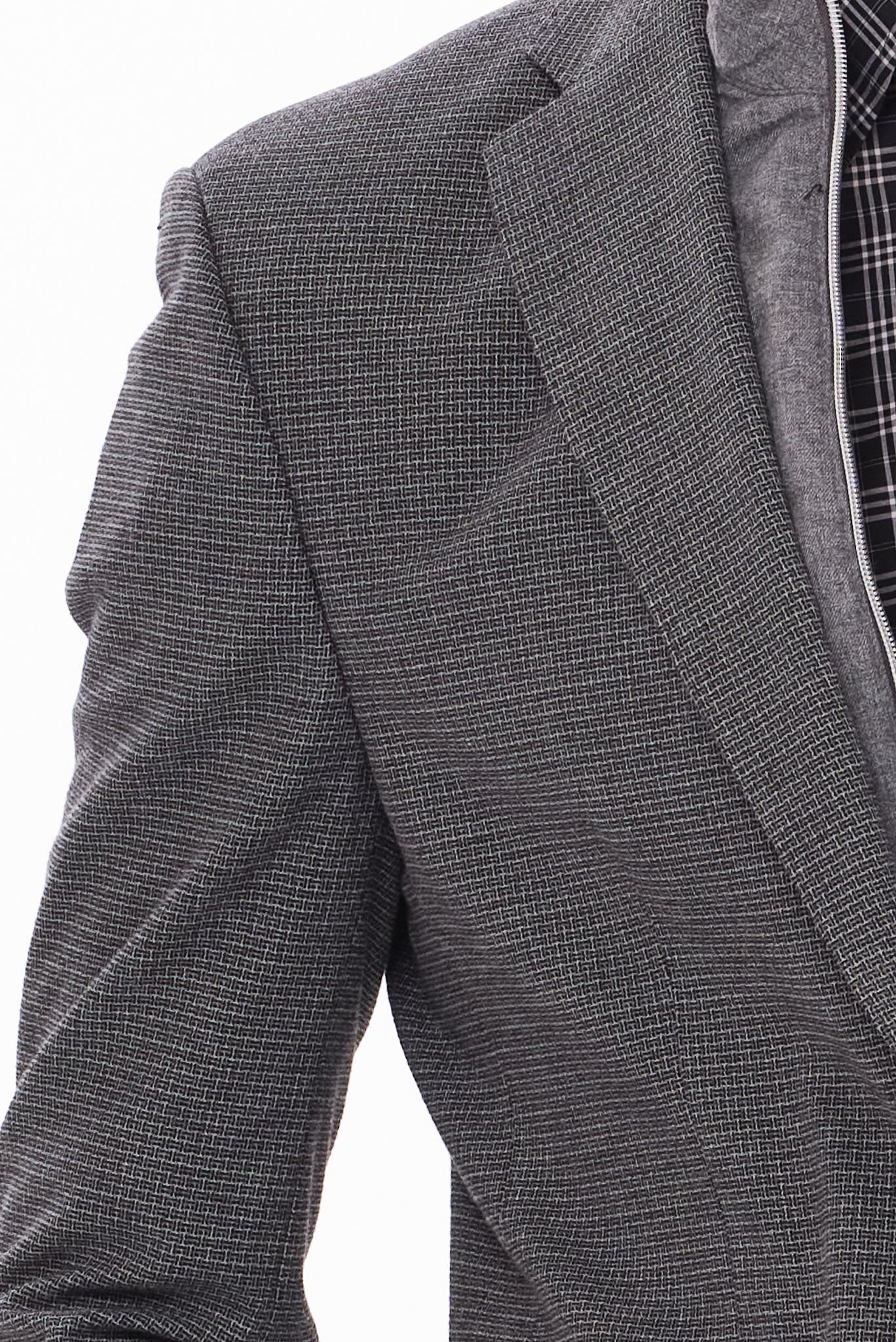 ΑΝΔΡΙΚΟ ΓΚΡΙ ΑΝΟΙΧΤΟ ΣΑΚΑΚΙ PORTOBELLO'S ΜΕ ΑΠΟΣΠΩΜΕΝΗ ΜΟΣΤΡΑ REGULAR FIT