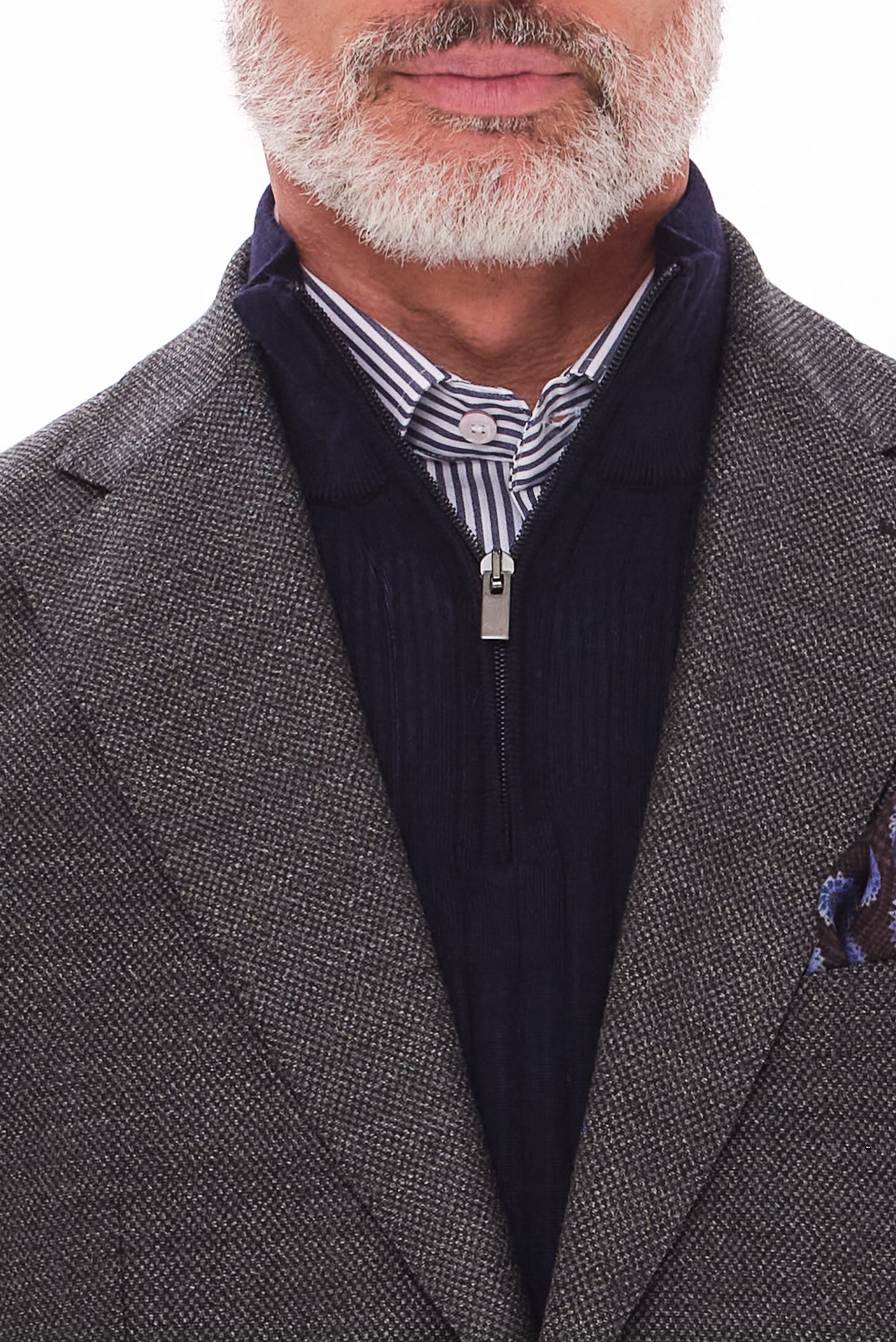 ΑΝΔΡΙΚΟ ΣΚΟΥΡΟ ΓΚΡΙ ΣΑΚΑΚΙ PORTOBELLO'S ΜΕ ΜΙΚΡΟΣΧΕΔΙΟ REGULAR FIT