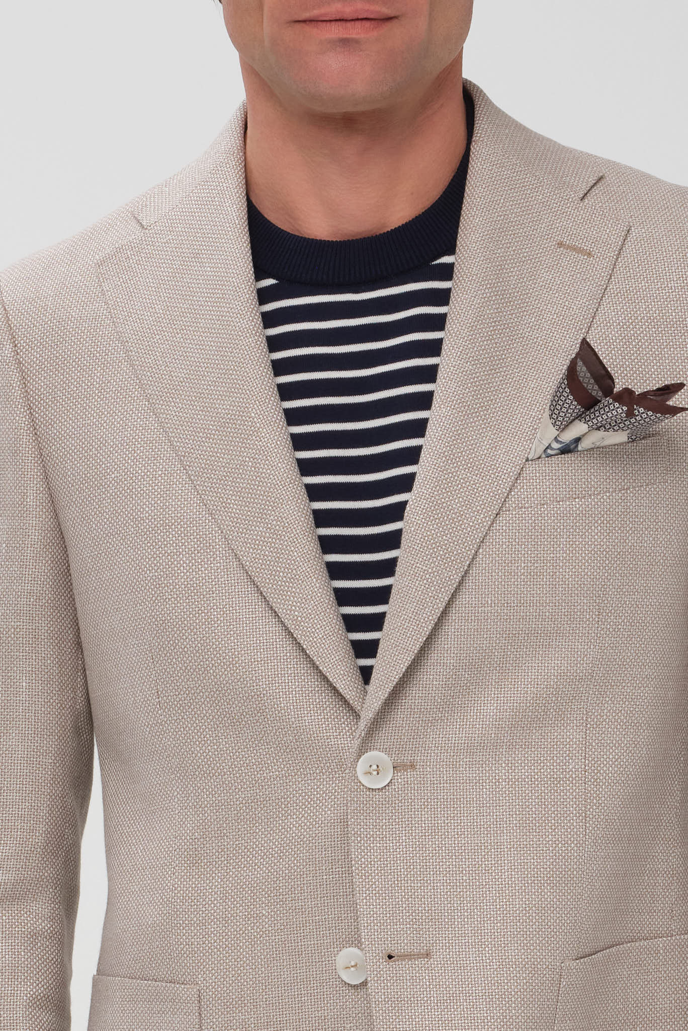 ΑΝΔΡΙΚΟ ΛΙΝΟΒΑΜΒΑΚΟ ΜΠΕΖ ΣΚΟΥΡΟ ΣΑΚΑΚΙ PORTOBELLO'S SLIM FIT