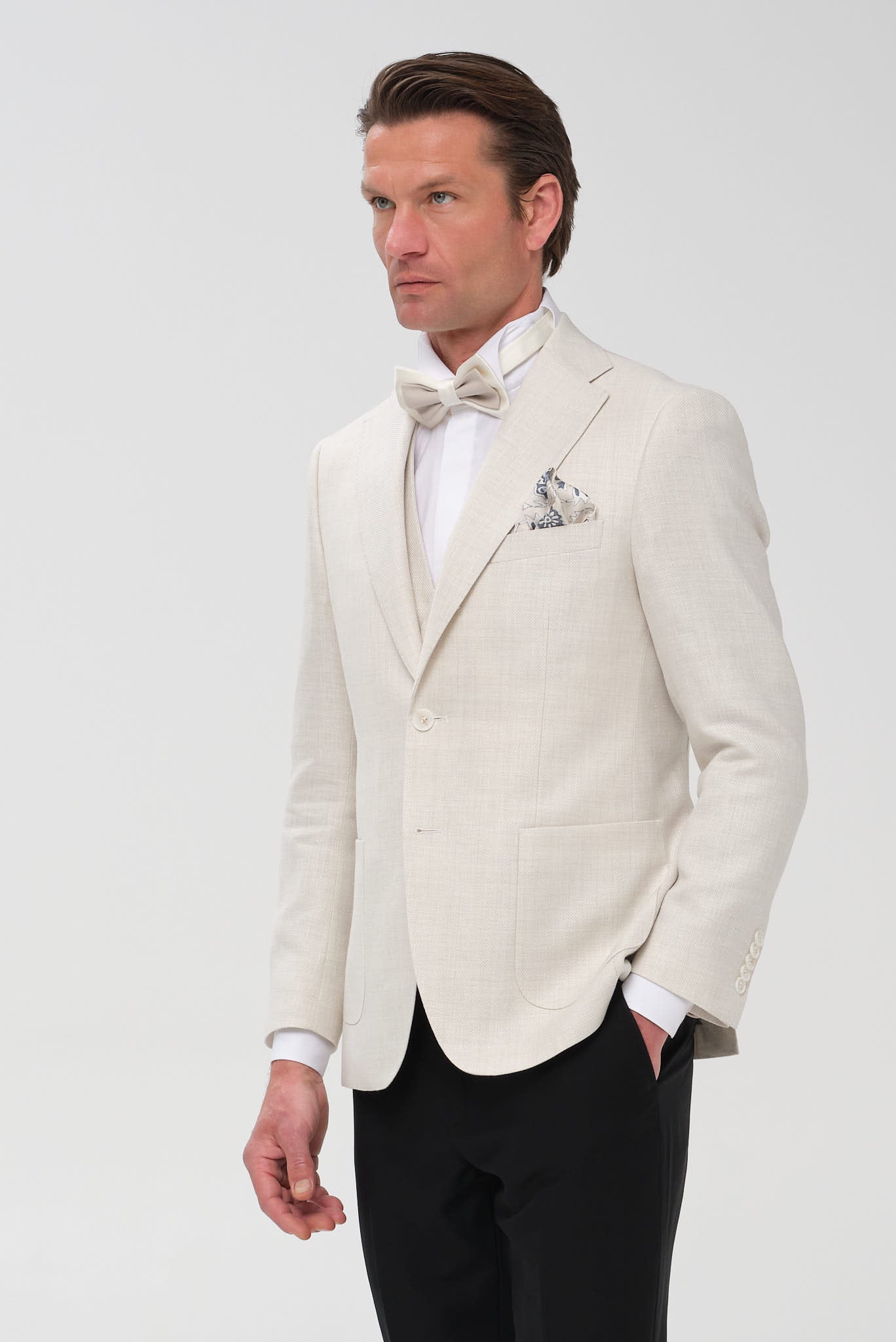 ΑΝΔΡΙΚΟ ΕΚΡΟΥ ΛΙΝΟΒΑΜΒΑΚΟ ΣΑΚΑΚΙ PORTOBELLO'S SLIM FIT