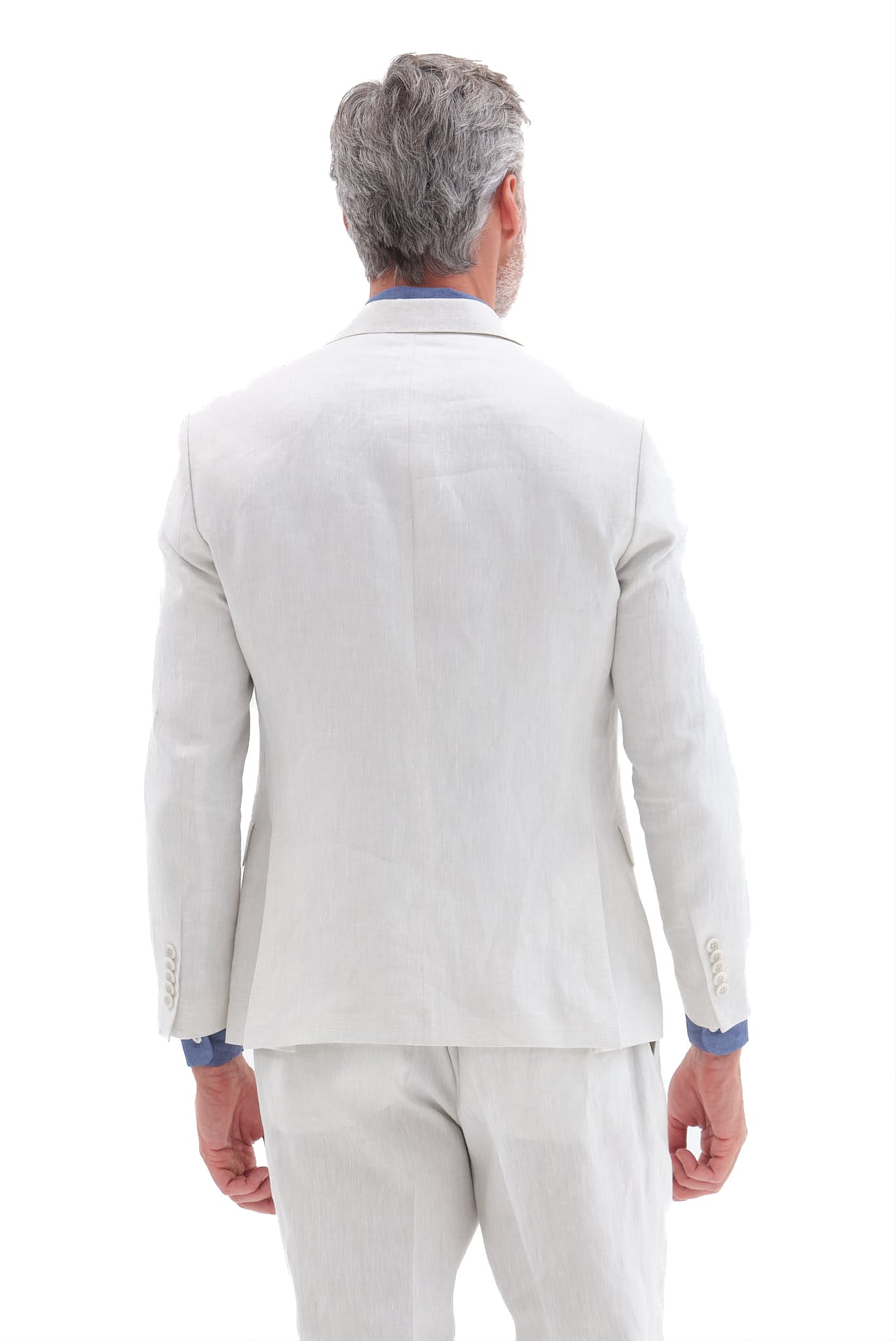 ΑΝΔΡΙΚΟ ΛΙΝΟ ΚΟΣΤΟΥΜΙ PORTOBELLO'S SLIM FIT ΣΕ ΑΠΟΧΡΩΣΗ ΤΟΥ ΠΑΓΟΥ ΚΑΙ ΥΦΑΣΜΑ SONDRIO