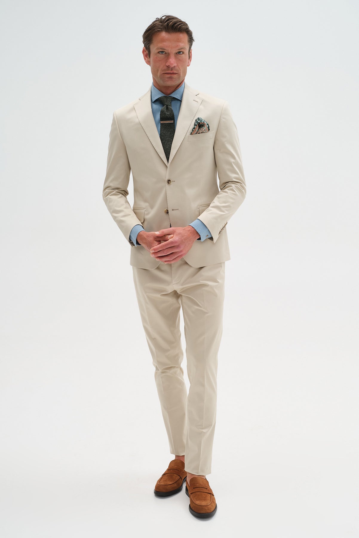 ΑΝΔΡΙΚΟ ΜΠΕΖ ΑΝΟΙΧΤΟ ΚΟΣΤΟΥΜΙ PORTOBELLO'S SLIM FIT SONDRIO