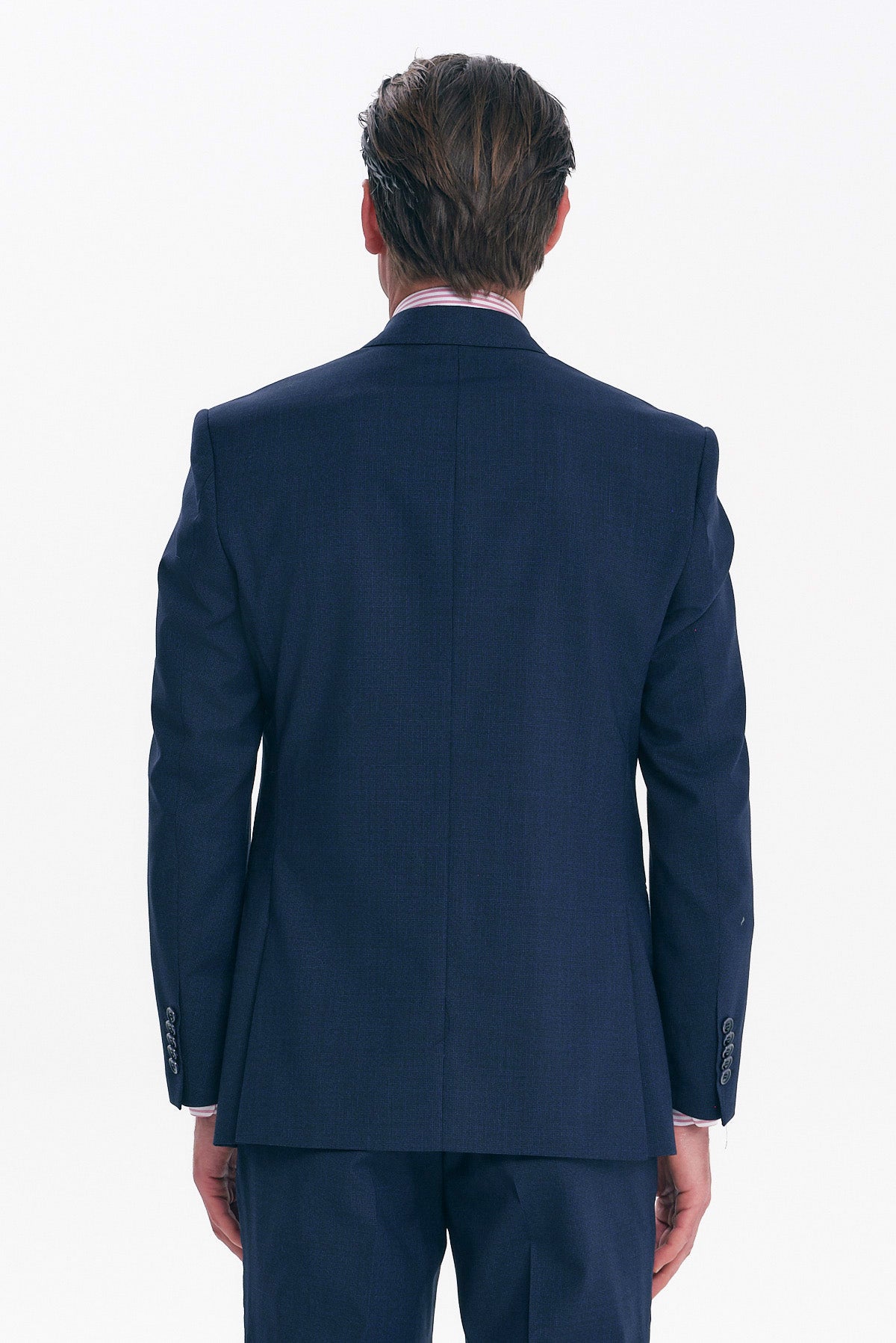 ΑΝΔΡΙΚΟ ΜΠΛΕ ΚΟΣΤΟΥΜΙ SLIM FIT PORTOBELLO'S ΣΕ ΥΦΑΣΜΑ MARZOTTO