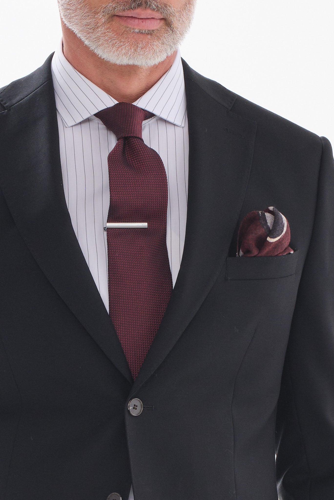 ΑΝΔΡΙΚΟ ΜΑΛΛΙΝΟ ΚΟΣΤΟΥΜΙ PORTOBELLO'S SLIM FIT ΣΕ ΜΑΥΡΟ ΧΡΩΜΑ