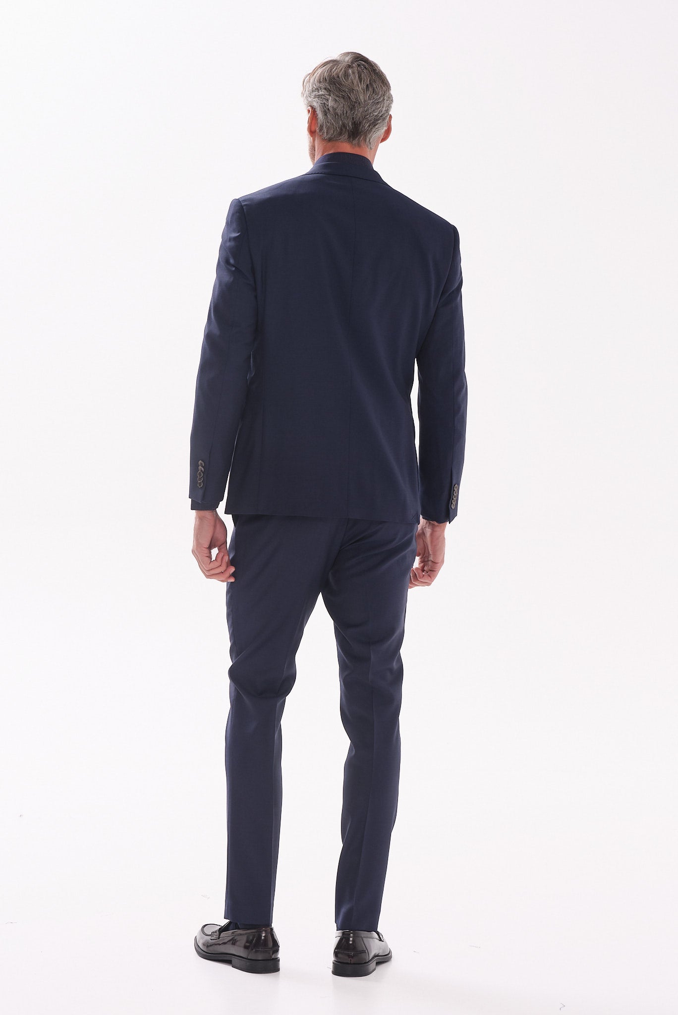 ΑΝΔΡΙΚΟ ΜΑΛΛΙΝΟ ΚΟΣΤΟΥΜΙ PORTOBELLO'S SLIM FIT ΣΕ ΜΠΛΕ ΣΚΟΥΡΟ ΧΡΩΜΑ