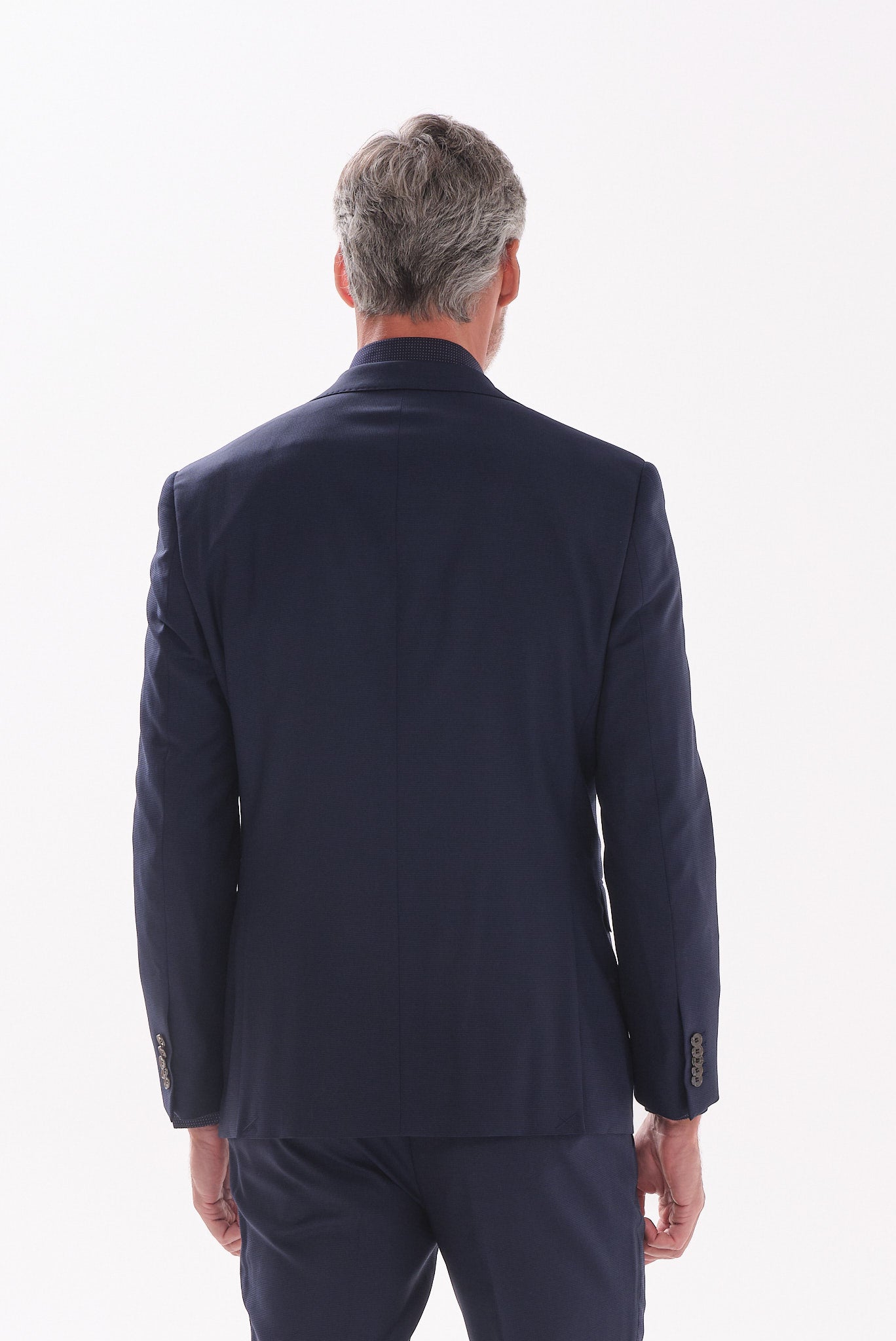 ΑΝΔΡΙΚΟ ΜΑΛΛΙΝΟ ΚΟΣΤΟΥΜΙ PORTOBELLO'S SLIM FIT ΣΕ ΜΠΛΕ ΣΚΟΥΡΟ ΧΡΩΜΑ