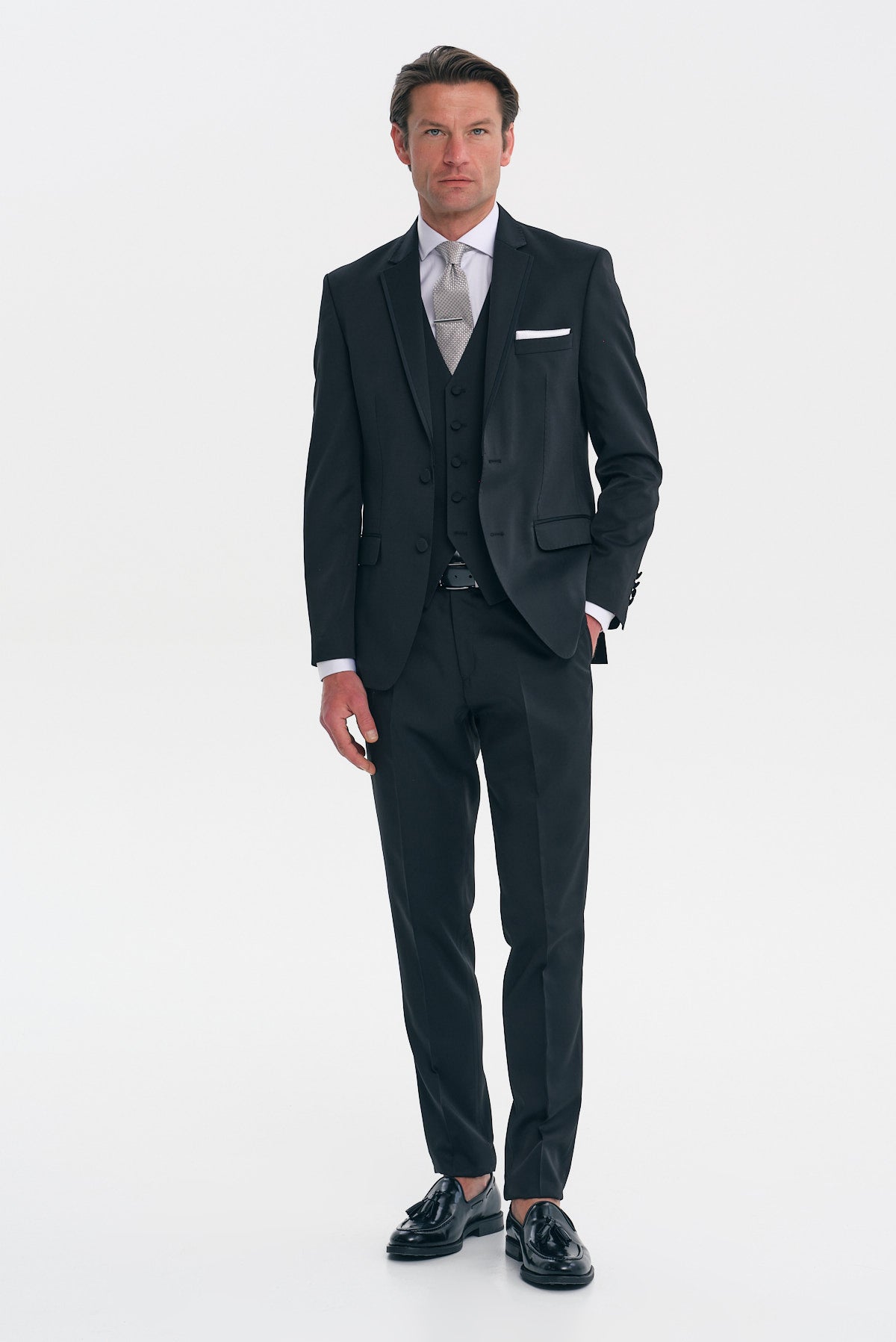 ΑΝΔΡΙΚΟ ΜΑΥΡΟ ΚΟΣΤΟΥΜΙ SLIM FIT - ΓΑΜΠΡΙΑΤΙΚΟ ΣΕΤ PORTOBELLO'S