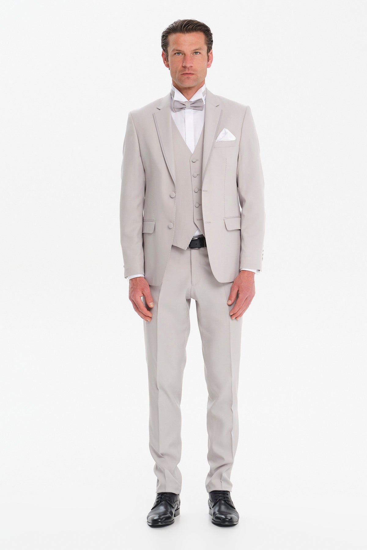 ΑΝΔΡΙΚΟ ΓΚΡΙ ΑΝΟΙΚΤΟ ΚΟΣΤΟΥΜΙ ΓΑΜΠΡΙΑΤΙΚΟ ΣΕΤ SLIM FIT PORTOBELLO'S