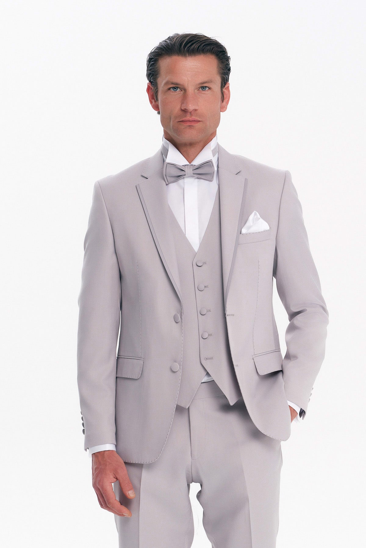 ΑΝΔΡΙΚΟ ΓΚΡΙ ΑΝΟΙΚΤΟ ΚΟΣΤΟΥΜΙ ΓΑΜΠΡΙΑΤΙΚΟ ΣΕΤ SLIM FIT PORTOBELLO'S