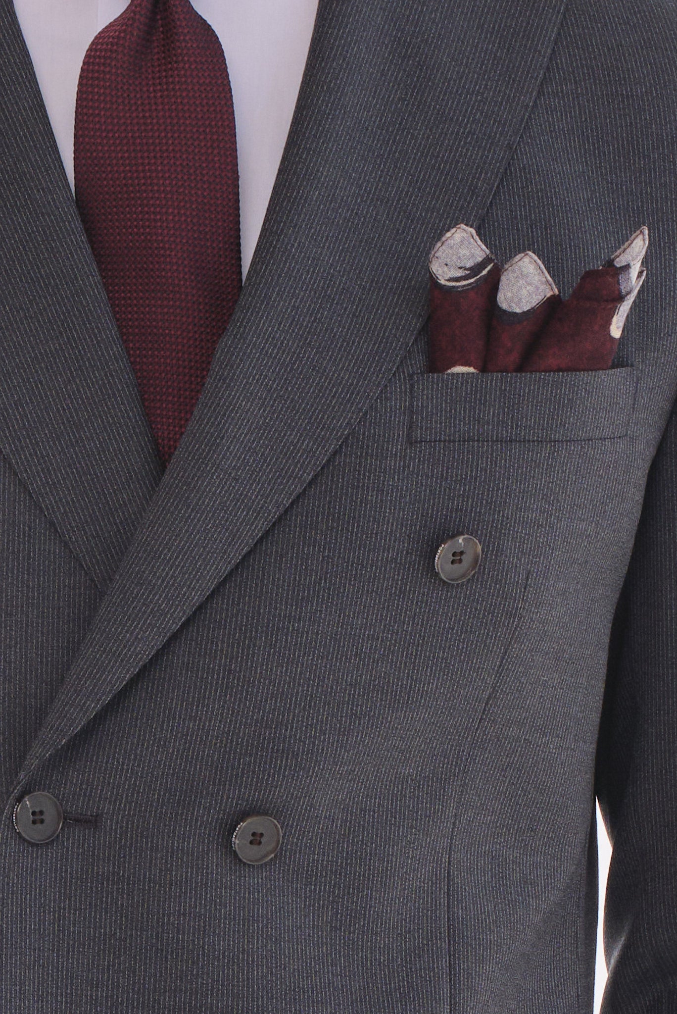 ΑΝΔΡΙΚΟ ΜΑΛΛΙΝΟ ΓΚΡΙ ΣΚΟΥΡΟ ΚΟΣΤΟΥΜΙ PORTOBELLO'S REGULAR FIT