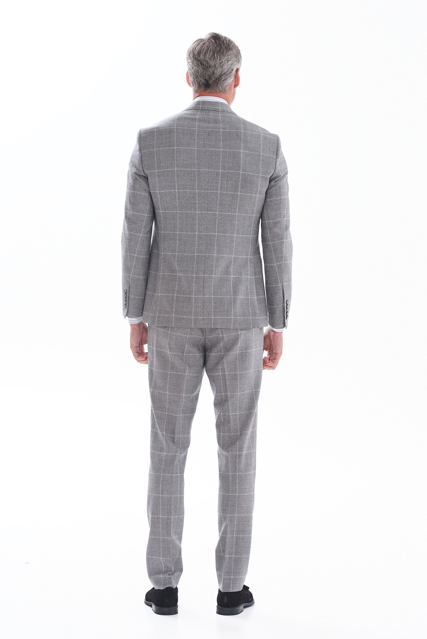 ΑΝΔΡΙΚΟ ΚΑΡΟ ΜΑΛΛΙΝΟ DRAGO ΚΟΣΤΟΥΜΙ PORTOBELLO'S SLIM FIT ΣΕ ΓΚΡΙ ΑΝΟΙΧΤΟ