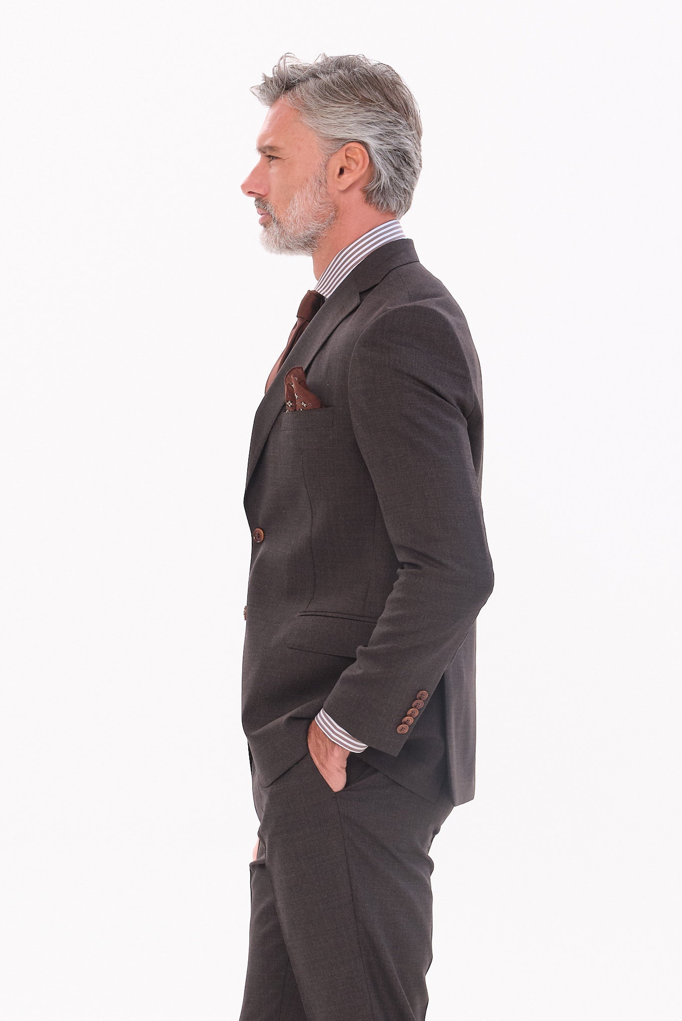 ΑΝΔΡΙΚΟ ΚΑΦΕ ΚΟΣΤΟΥΜΙ VITALE BARBERIS CANONICO SLIM FIT PORTOBELLO'S