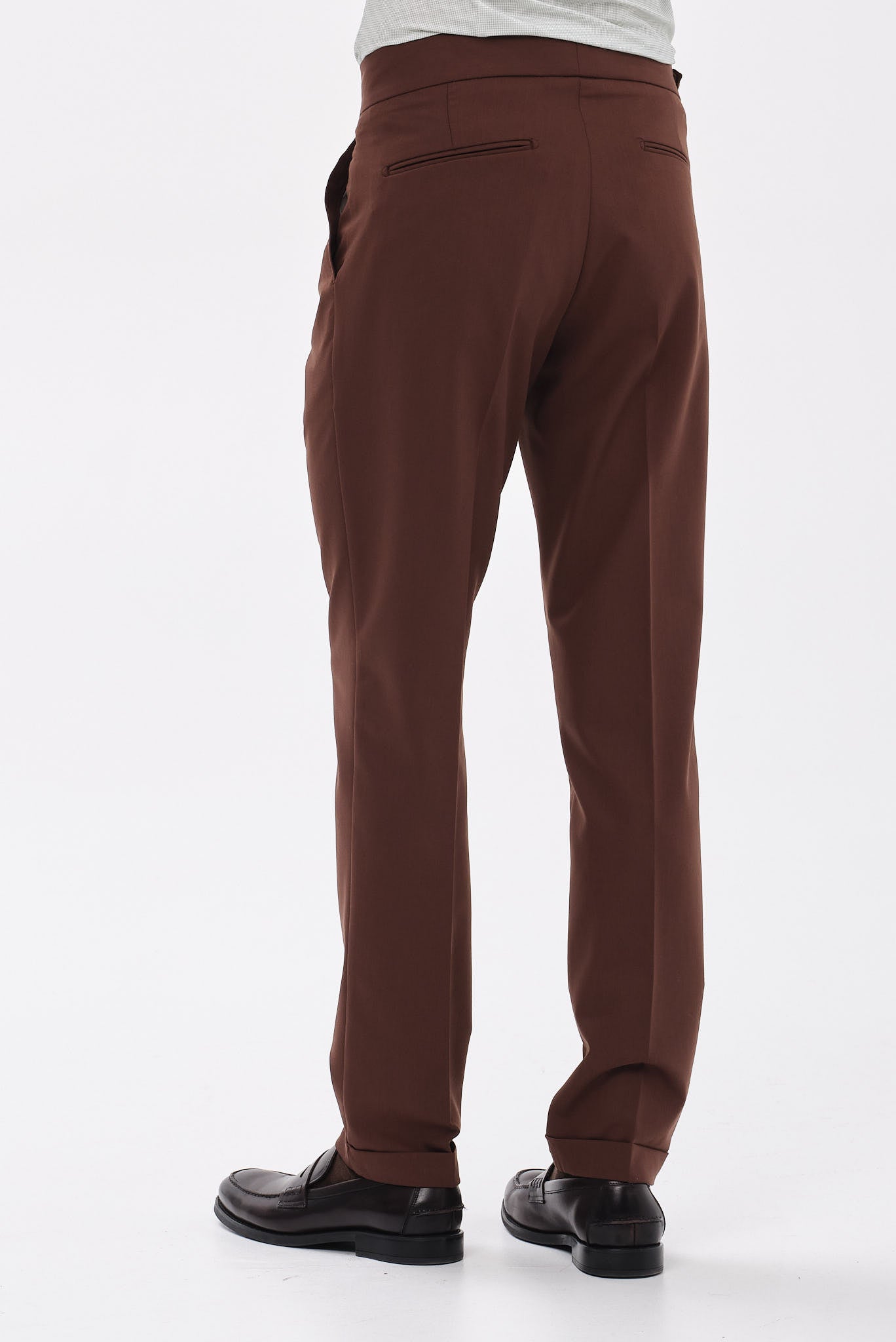ΑΝΔΡΙΚΟ ΚΑΦΕ CHINOS ΠΑΝΤΕΛΟΝΙ PORTOBELLO'S MODERN FIT ΜΕ ΔΙΠΛΗ ΠΙΕΤΑ