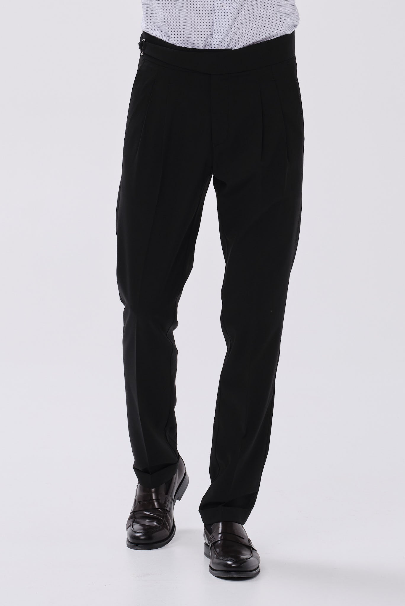 ΑΝΔΡΙΚΟ ΜΑΥΡΟ CHINOS ΠΑΝΤΕΛΟΝΙ PORTOBELLO'S MODERN FIT ΜΕ ΔΙΠΛΗ ΠΙΕΤΑ