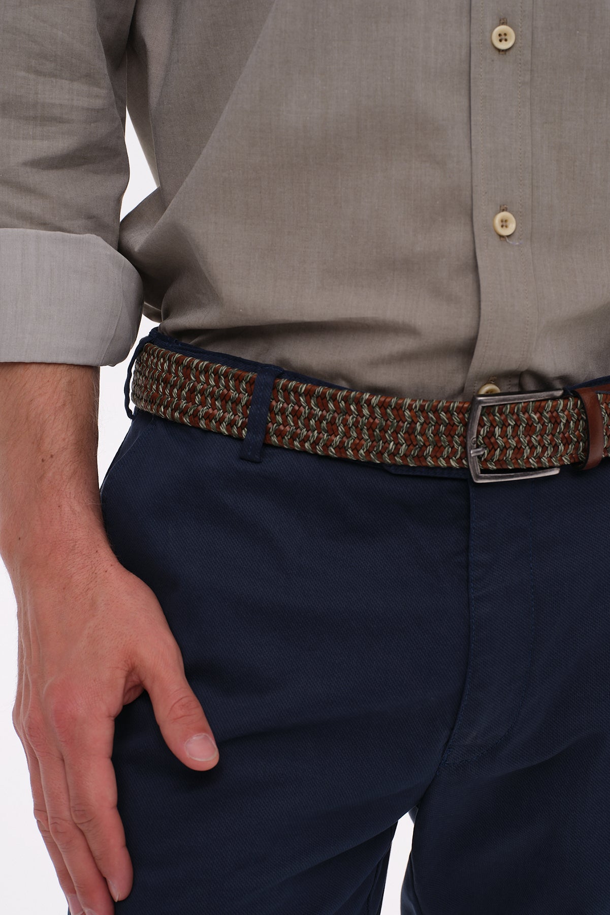 ΑΝΔΡΙΚΟ ΠΑΝΤΕΛΟΝΙ CHINOS MEYER ΣΕ ΜΠΛΕ ΧΡΩΜΑ