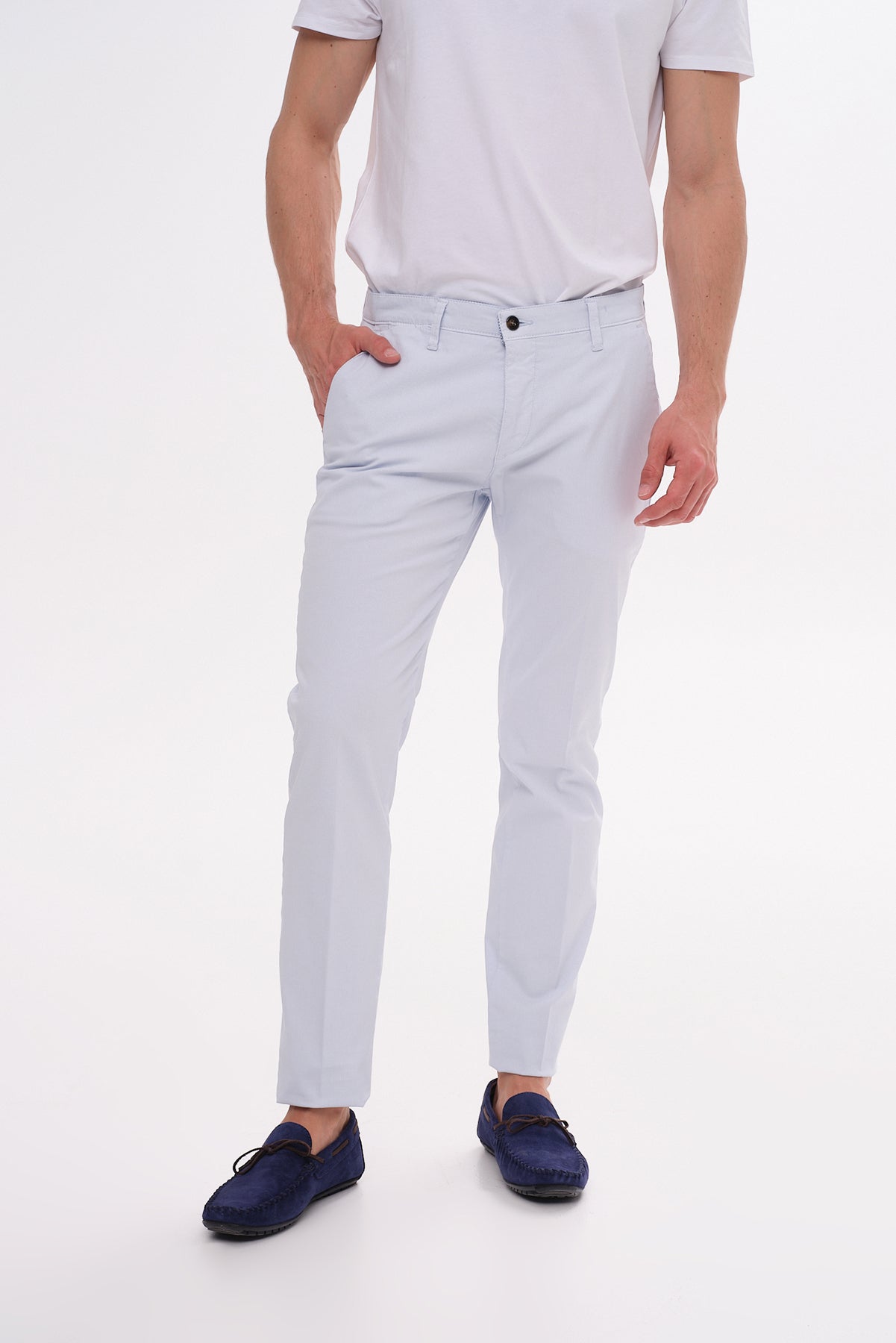ΑΝΔΡΙΚΟ ΠΑΝΤΕΛΟΝΙ CHINOS PORTOBELLO'S ΣΕ ΣΙΕΛ ΧΡΩΜΑ SLIM FIT