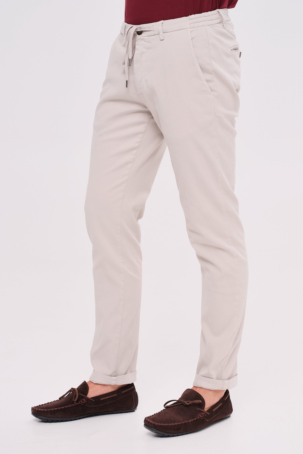 ΑΝΔΡΙΚΟ ΠΑΝΤΕΛΟΝΙ CHINOS PORTOBELLO'S ΣΕ ΑΠΟΧΡΩΣΗ ΤΟΥ ΠΑΓΟΥ ΜΕ ΚΟΡΔΟΝΙ REGULAR FIT