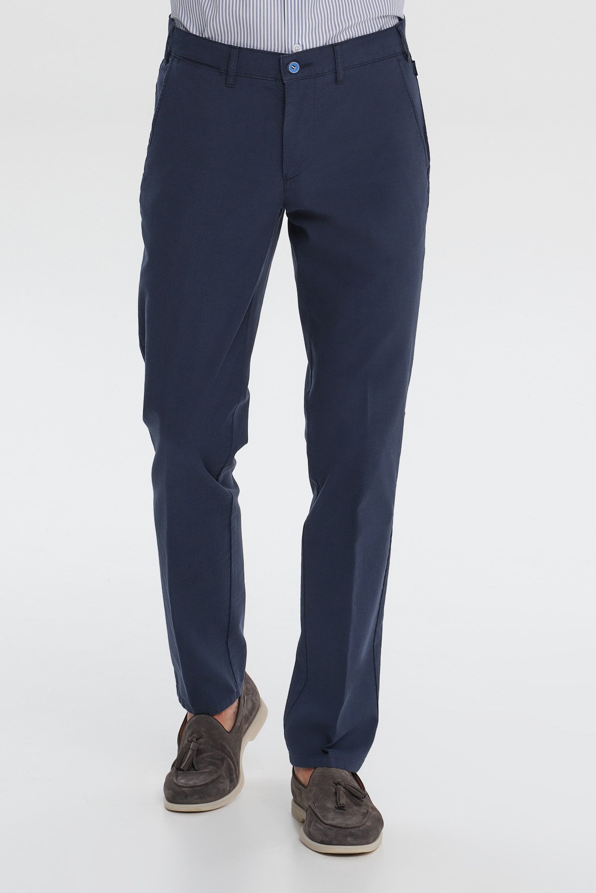 ΑΝΔΡΙΚΟ ΜΠΛΕ ΣΚΟΥΡΟ ΠΑΝΤΕΛΟΝΙ CHINOS BRUHL REGULAR FIT