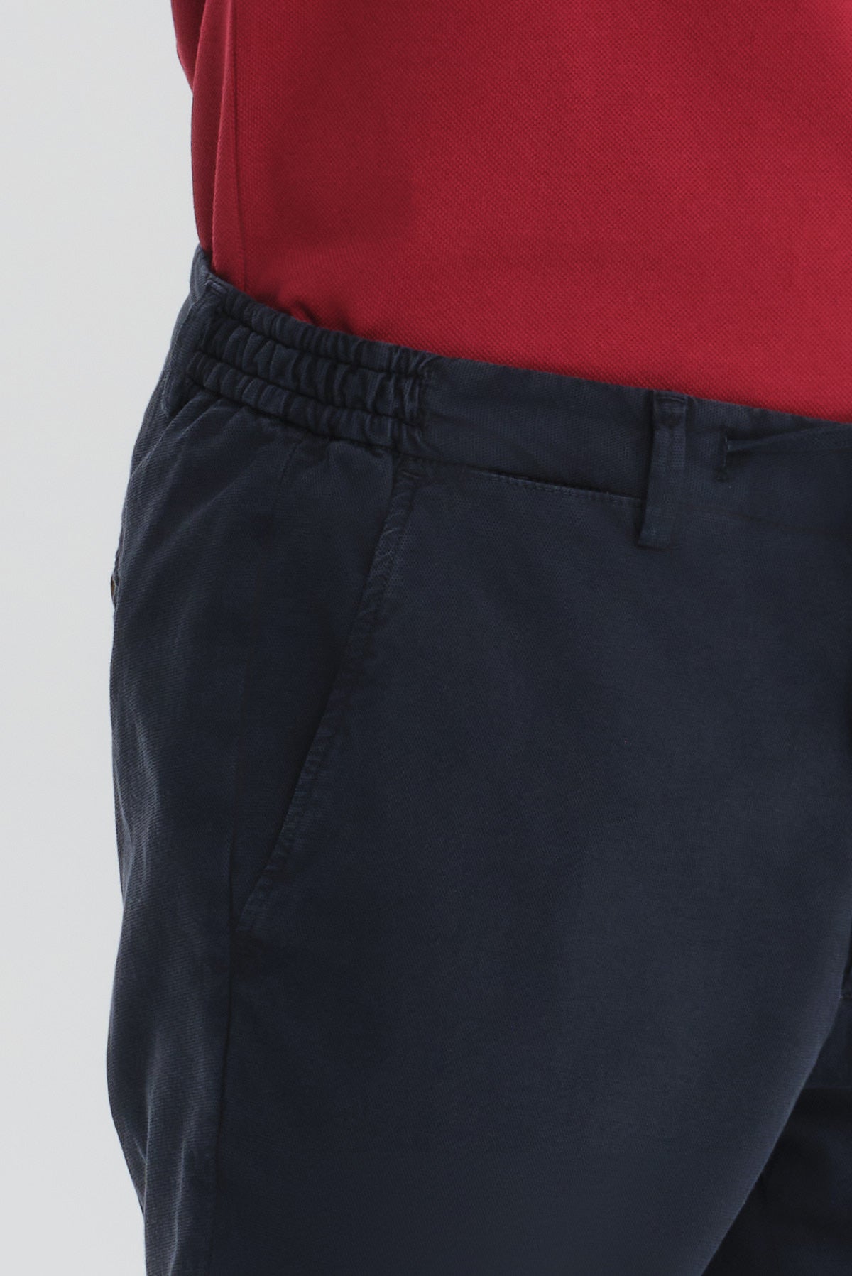 ΑΝΔΡΙΚΟ ΜΠΛΕ ΠΑΝΤΕΛΟΝΙ CHINOS SLIM FIT PORTOBELLO'S ΜΕ ΛΑΣΤΙΧΟ ΚΑΙ ΚΟΡΔΟΝΙ