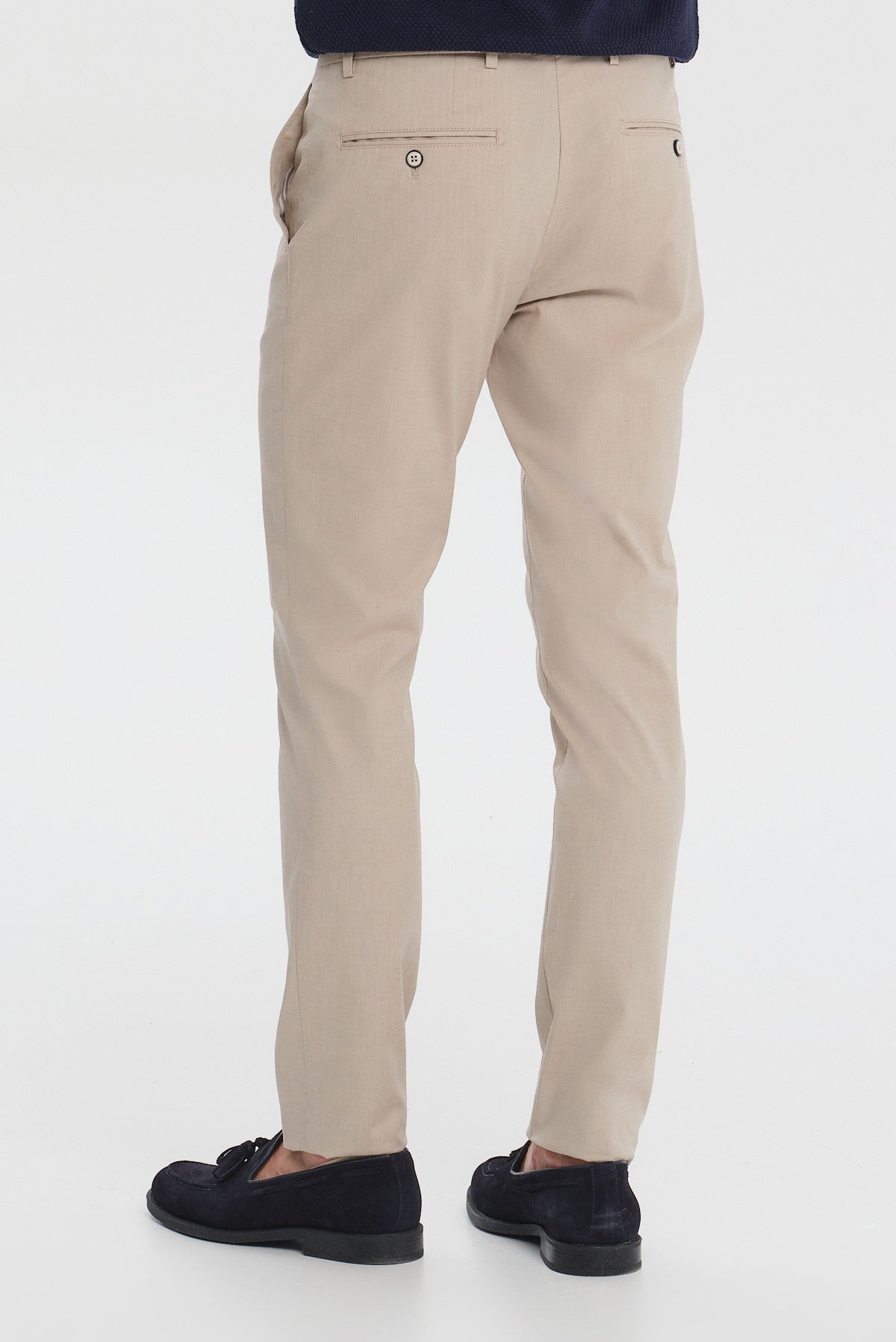 ΑΝΔΡΙΚΟ REGULAR FIT CHINOS ΠΑΝΤΕΛΟΝΙ ΜΕ ΜΙΚΡΟΣΧΕΔΙΟ ΜΠΕΖ ΣΚΟΥΡΟ PORTOBELLO'S